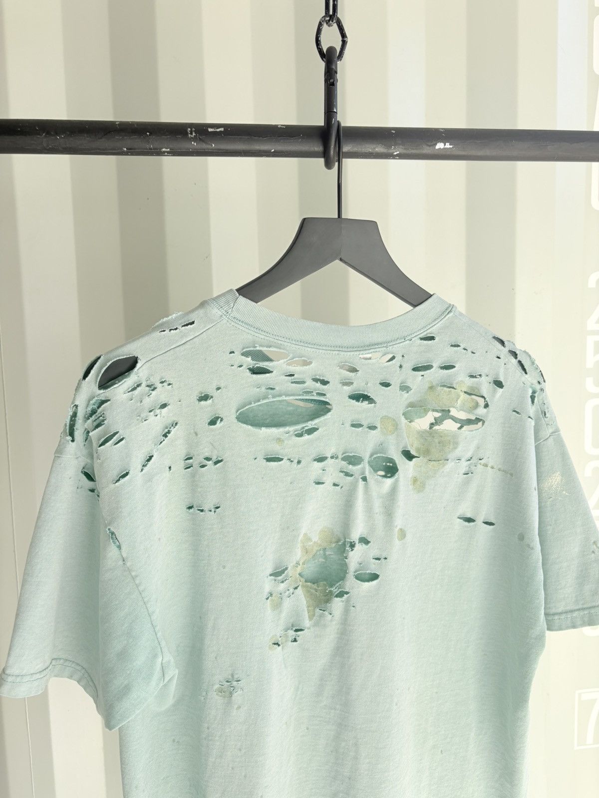 Vintage Thrashed Blank Distressed Faded Pocket Shirt Grunge thin Size US XL / EU 56 / 4 - 3 Thumbnail