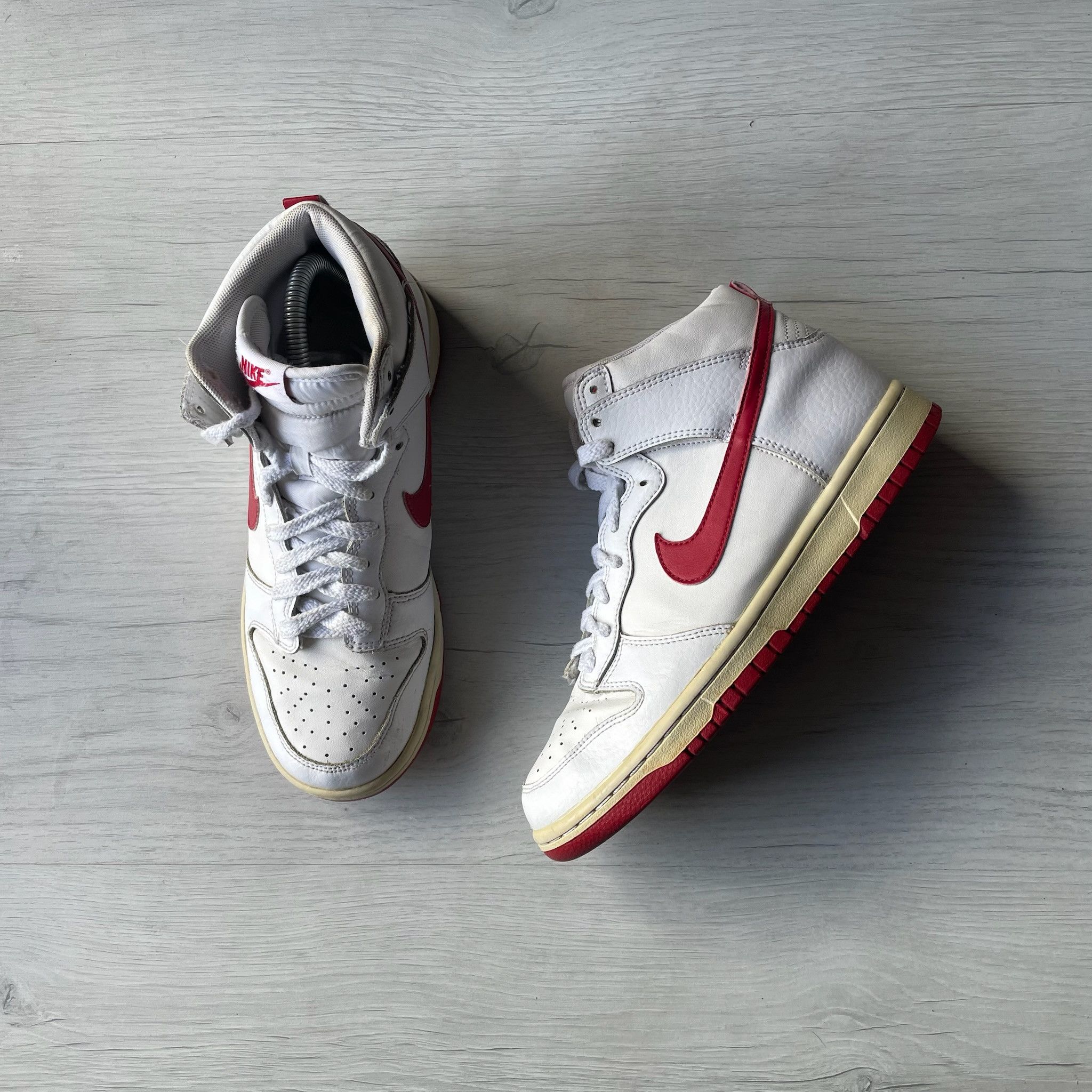 Nike Nike Dunk High White Gym Red Size US 7.5 / EU 40-41 - 1 Thumbnail