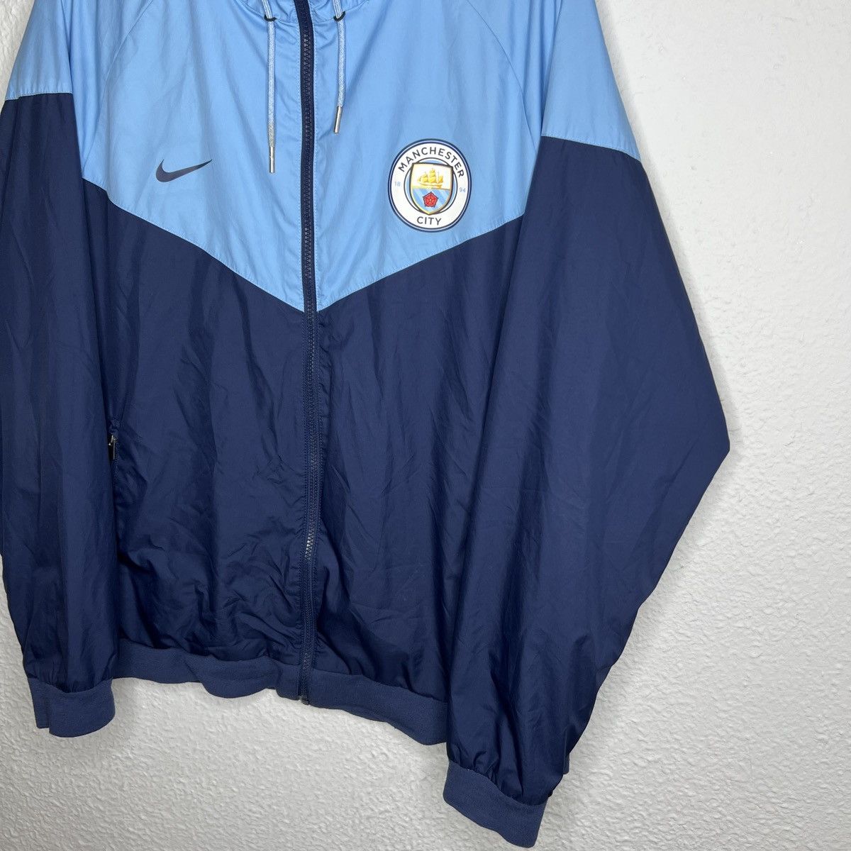 Nike Nike Manchester City Jacket Navy Blue Soccer Football Drill Size US XL / EU 56 / 4 - 2 Thumbnail