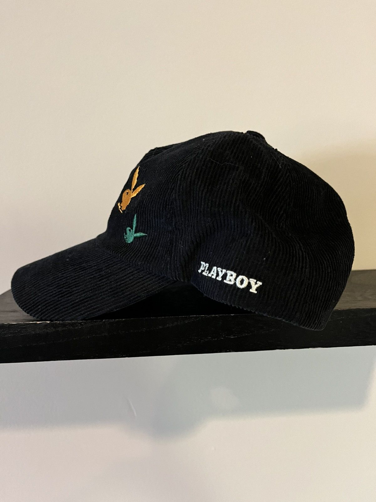 Playboy Playboy Multi Color Logo Corduroy Hat Size ONE SIZE - 2 Thumbnail