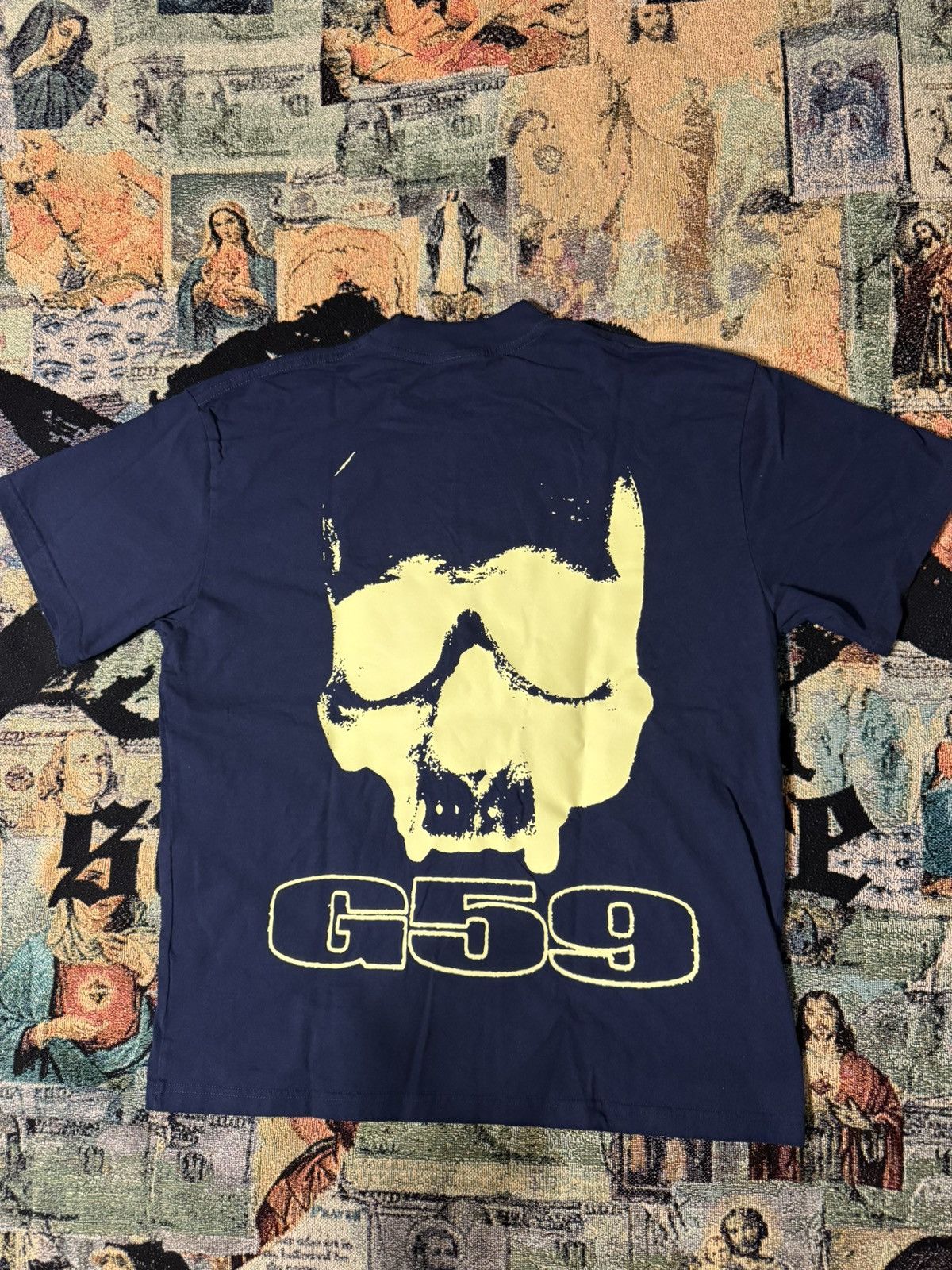 G59 Records G59 Glow Logo T-shirt (Navy) Size US L / EU 52-54 / 3 - 3 Thumbnail
