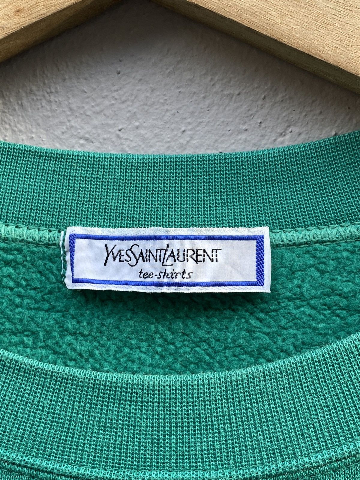 Rare Archived 80s YVES SAINT LAURENT Multi Color Logo