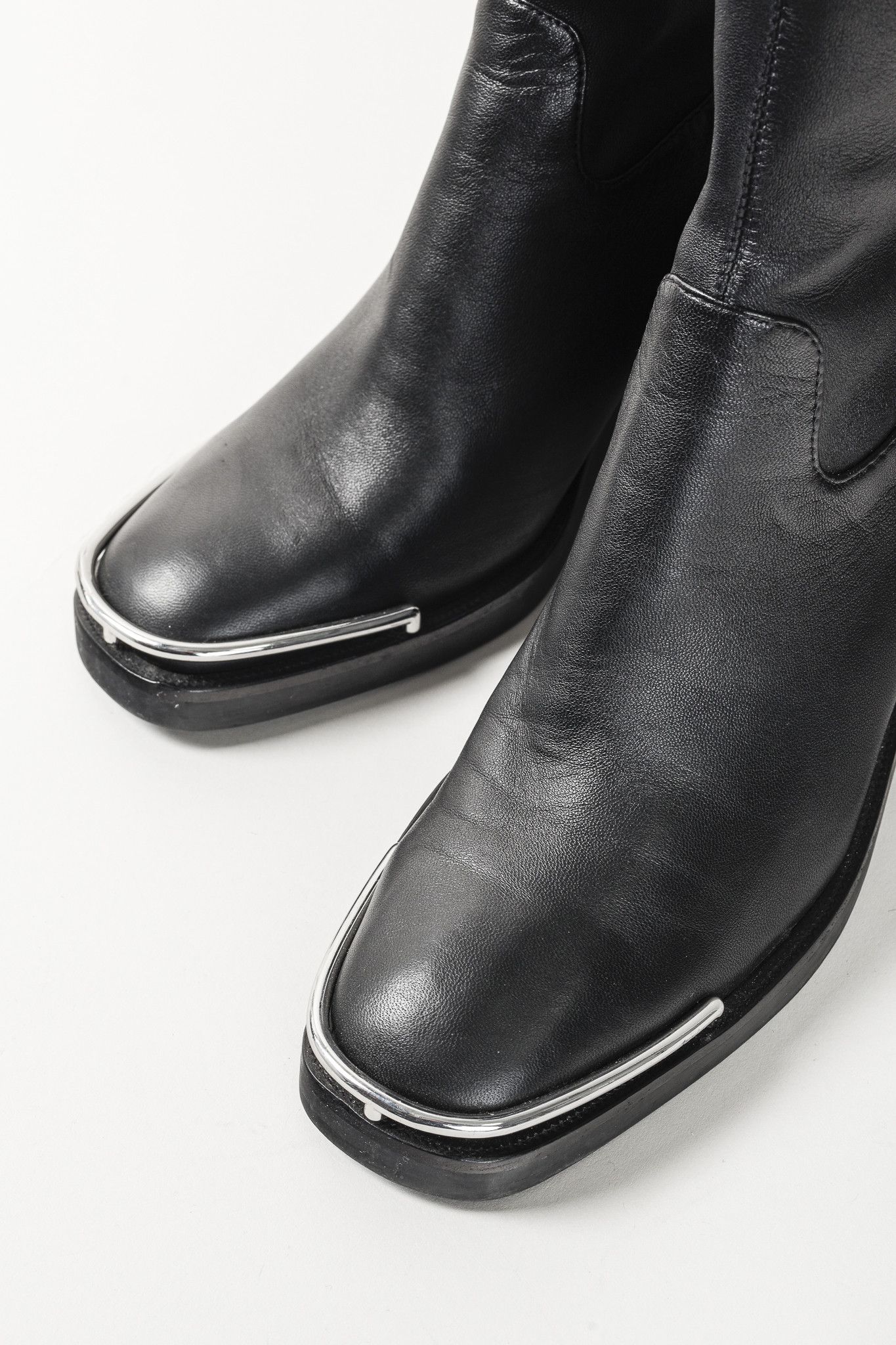 Alexander Wang Alexander Wang Hailey Black Stretch Nappa Halo Boots Size US 9.5 / IT 39.5 - 6 Thumbnail
