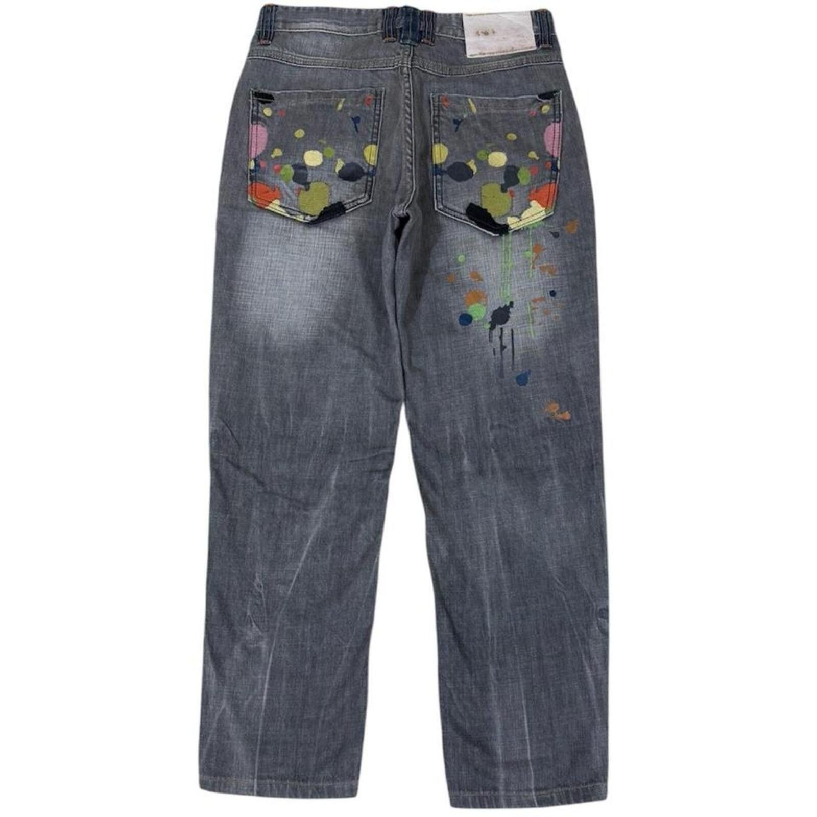 True Religion Rare MAJAH FLAVAH Paint splatter jeans with unique design Size US 29 - 1 Thumbnail