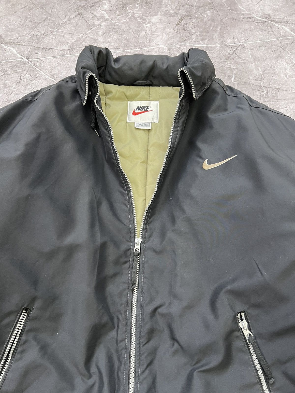 Nike × Vintage 90's Vintage Nike Jacket Big Swoosh Logo Rare Design Size US XL / EU 56 / 4 - 7 Thumbnail