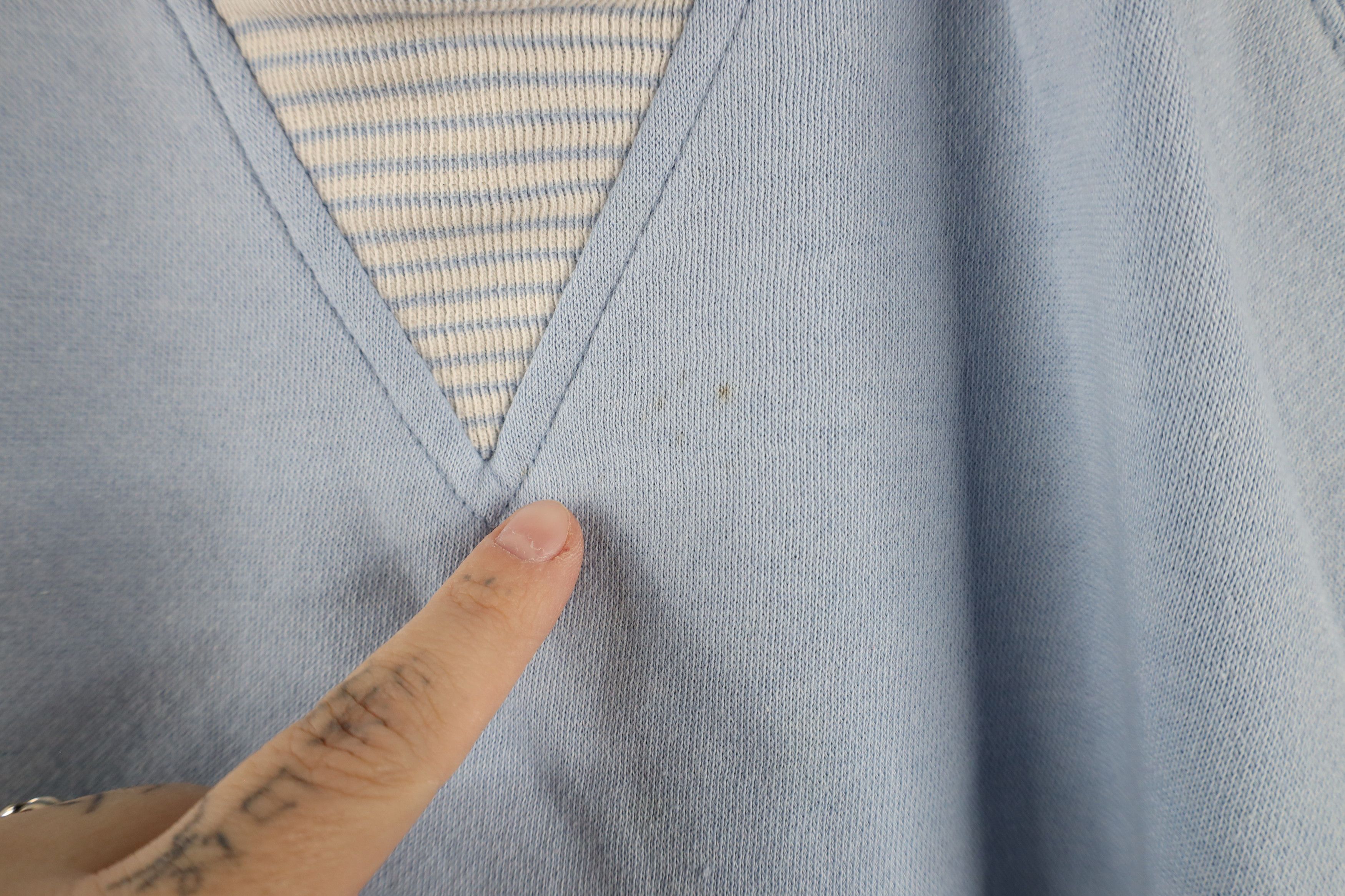 Vintage Vintage 90s Streetwear Crewneck Sweatshirt Light Blue Size XL / US 12-14 / IT 48-50 - 7 Thumbnail
