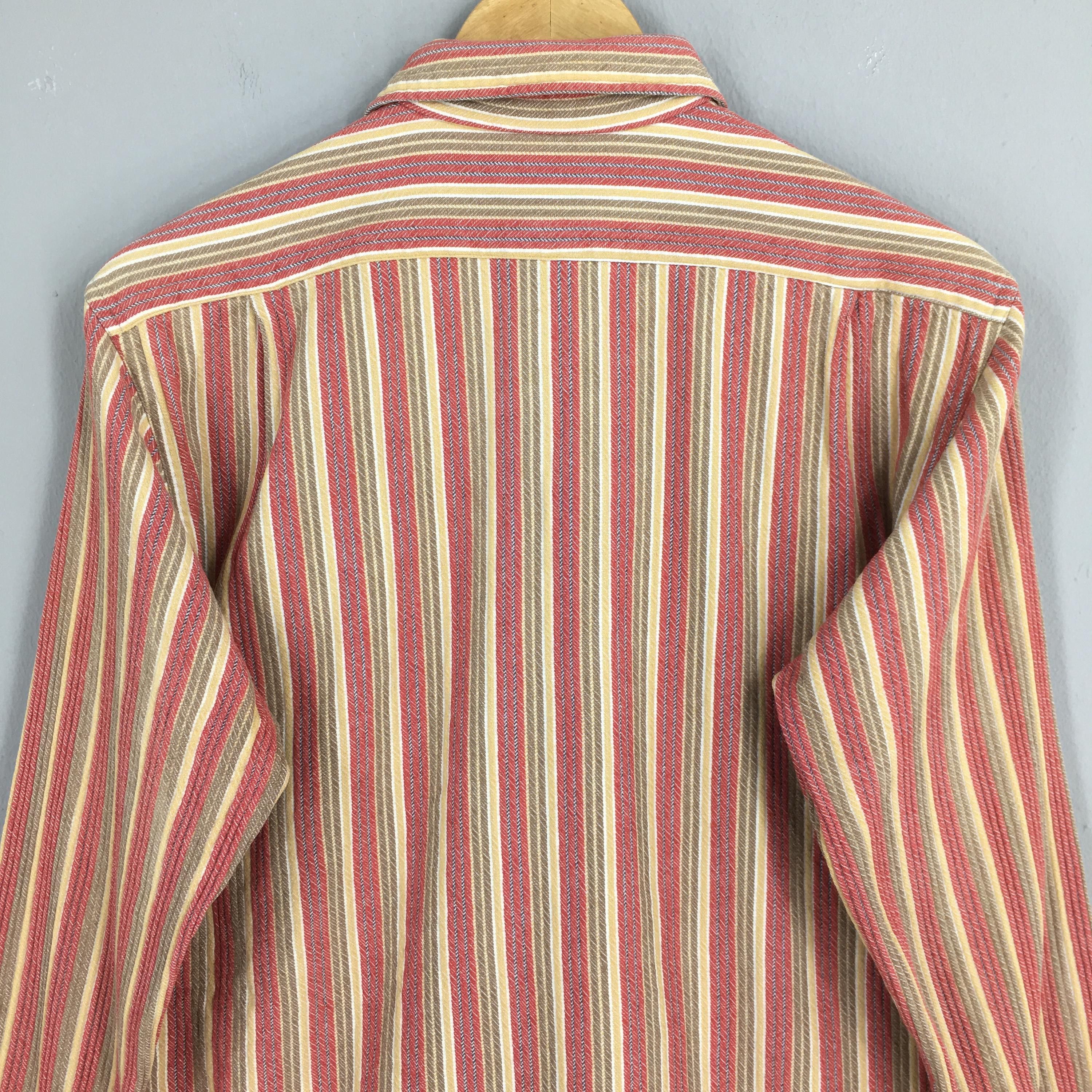 Flannel × Vintage Vintage 80s Pear Diver Vertical Stripes Flannel Shirt Medium Size US M / EU 48-50 / 2 - 8 Thumbnail
