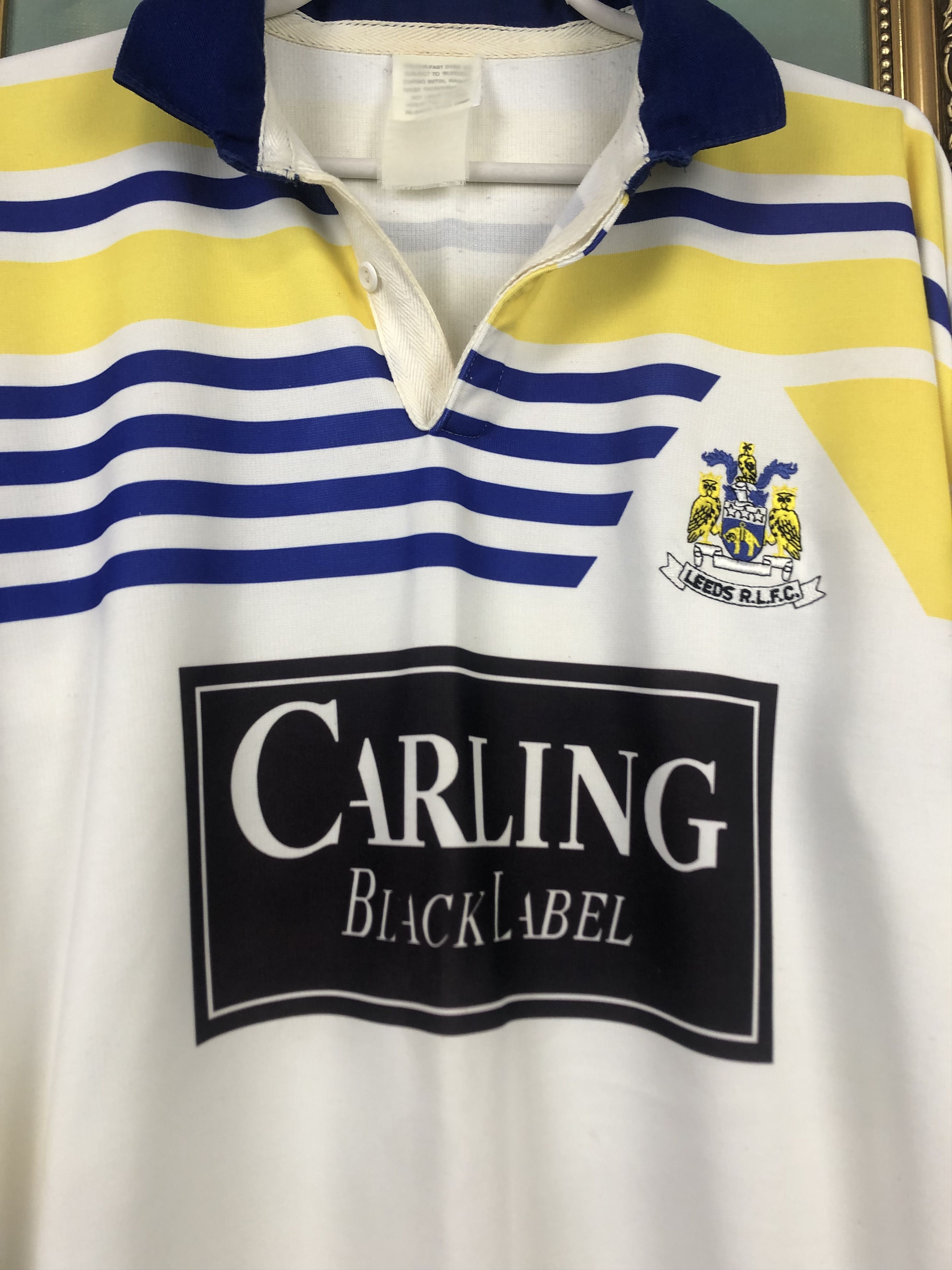 Umbro Leeds RLFC Rhinos Rugby League Shirt Jersey Tee Hype Size US M / EU 48-50 / 2 - 6 Thumbnail