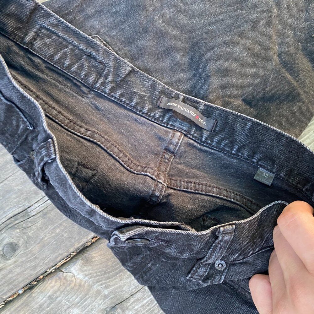 John Varvatos John Varvatos USA Jeans Size 32 Gray Black Size US 32 / EU 48 - 4 Thumbnail