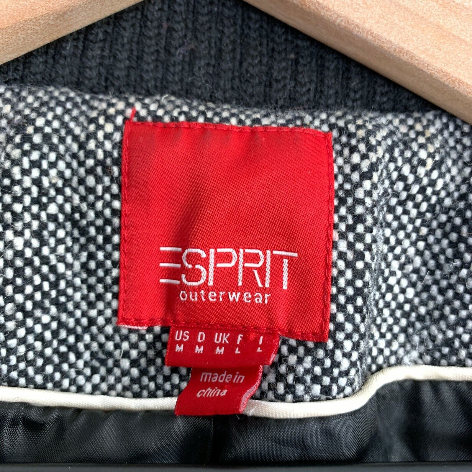 Esprit Esprit Wool Blend Tweed Peacoat Gray Button Zipper Womens M Size M / US 6-8 / IT 42-44 - 6 Thumbnail