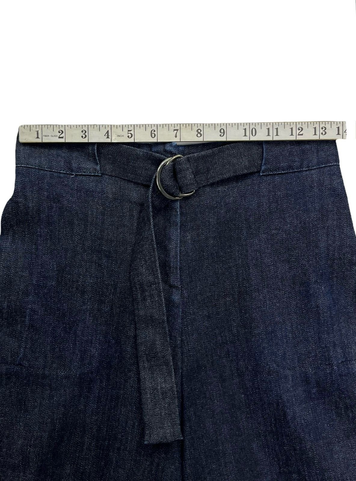 Maison Margiela MAISON MARGIELA Palazzo Over Wide Leg Cropped Stretch Denim Size 27" / US 4 / IT 40 - 8 Thumbnail