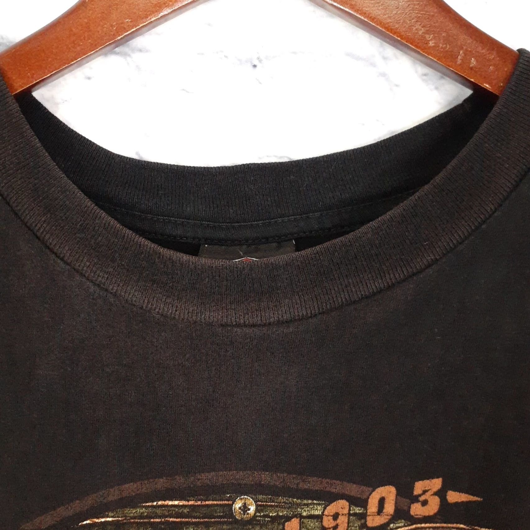 Harley Davidson VINTAGE Harley-Davidson Canada Short Sleeve T Shirt Mens M Black Crew Neck 2-Sided Made USA Size US M / EU 48-50 / 2 - 5 Thumbnail