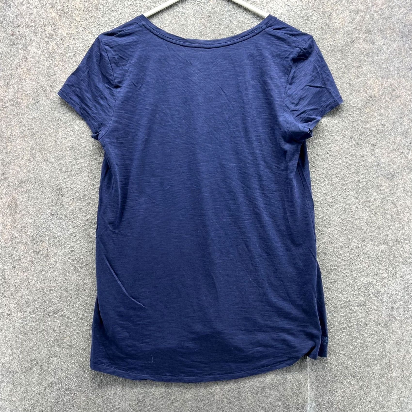 Lilly Pulitzer Lilly Pulitzer Shirt Womens Small Blue Pima Cotton V Neck Short Sleeve Tee Top Size S / US 4 / IT 40 - 6 Thumbnail