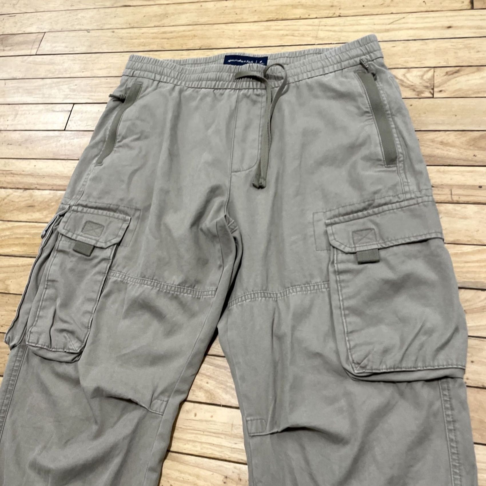 Abercrombie & Fitch Abercrombie & Fitch Cargo Joggers Pants M 32x28 Green Lounge Utility Capsule Size US 31 - 4 Thumbnail