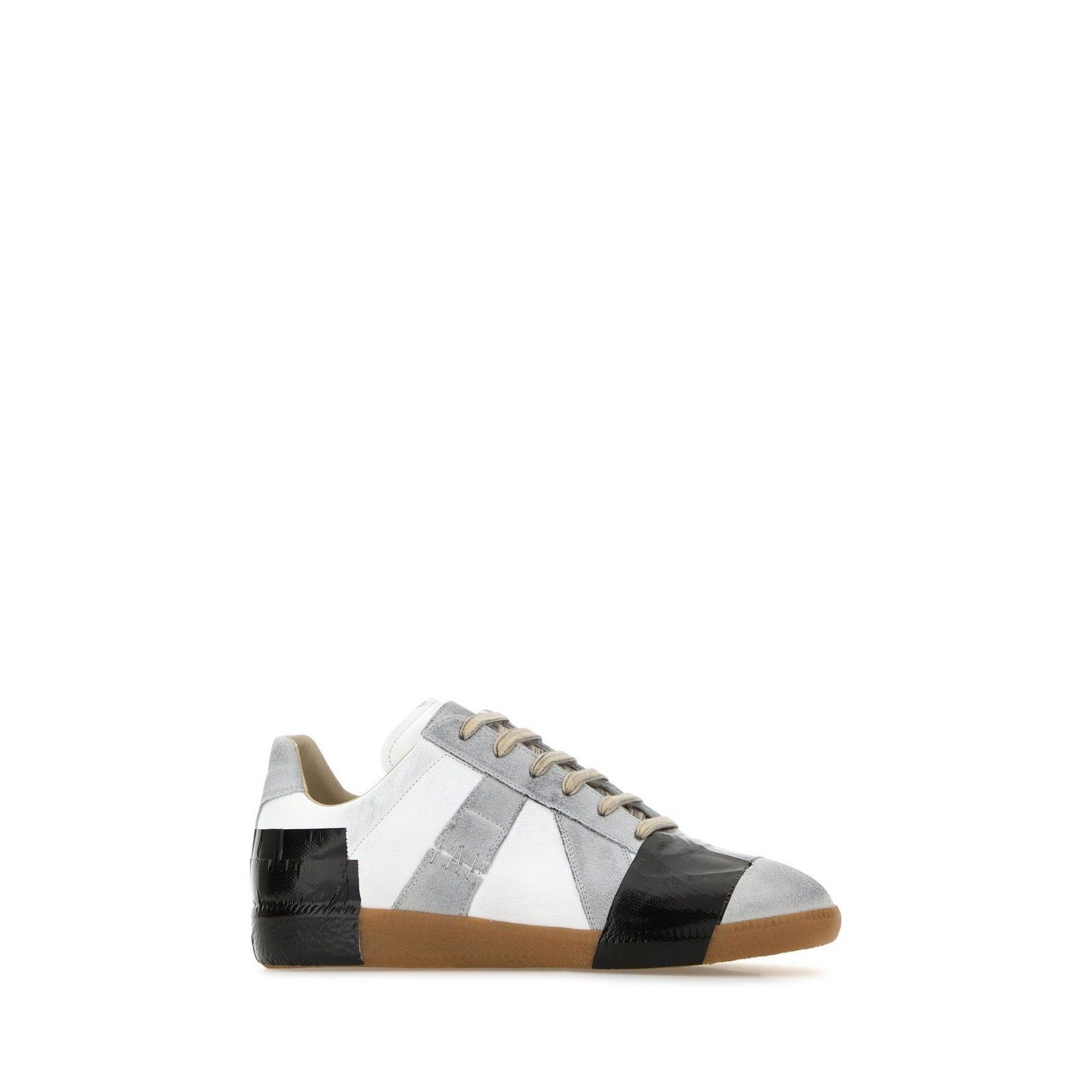 MAISON MARGIELA Gray Suede Leather Sneakers New (Men's size: