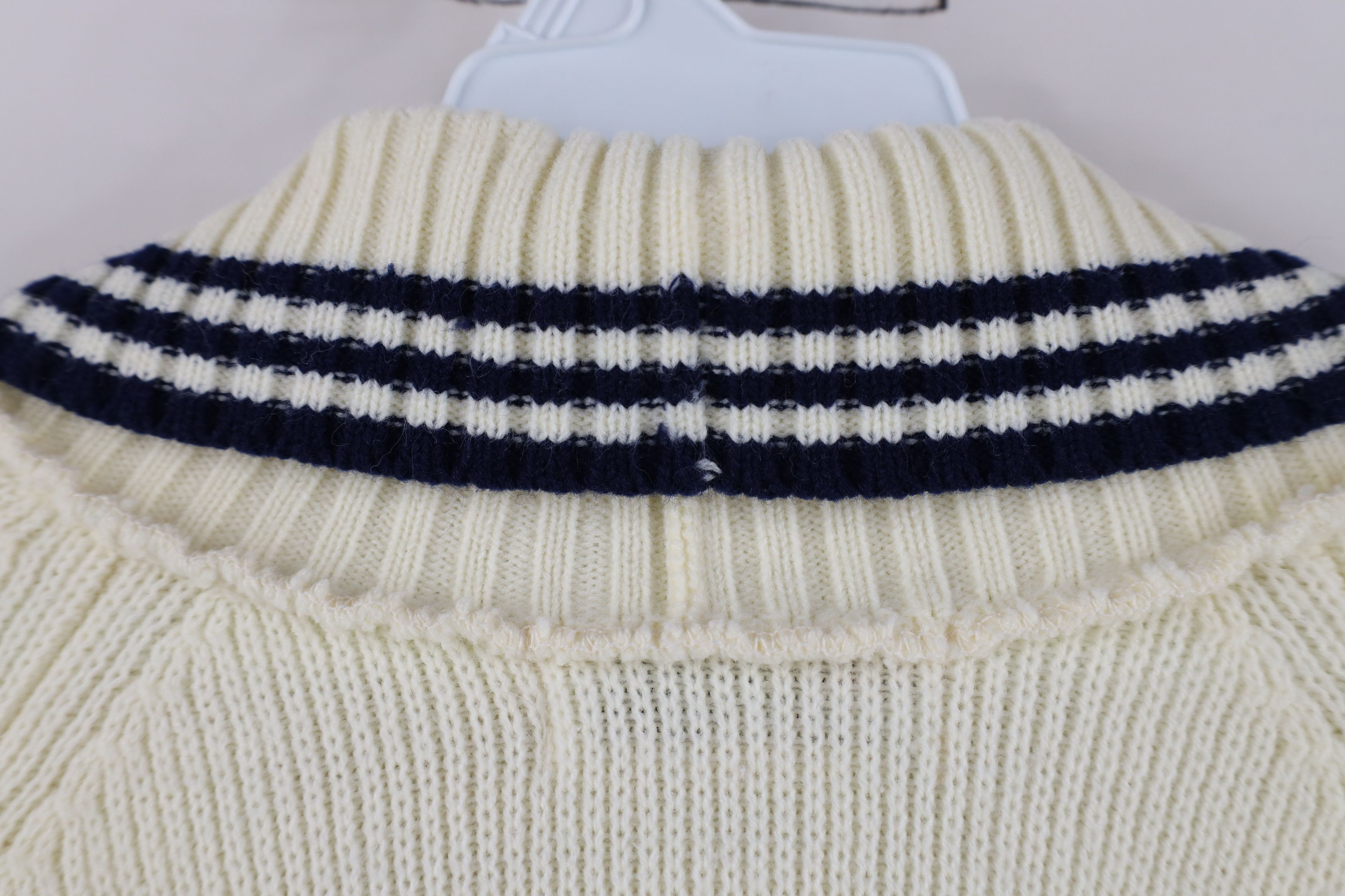 Vintage Vintage 70s Dapper Ribbed Knit Open Front Cardigan Sweater Size L / US 10 / IT 46 - 11 Thumbnail