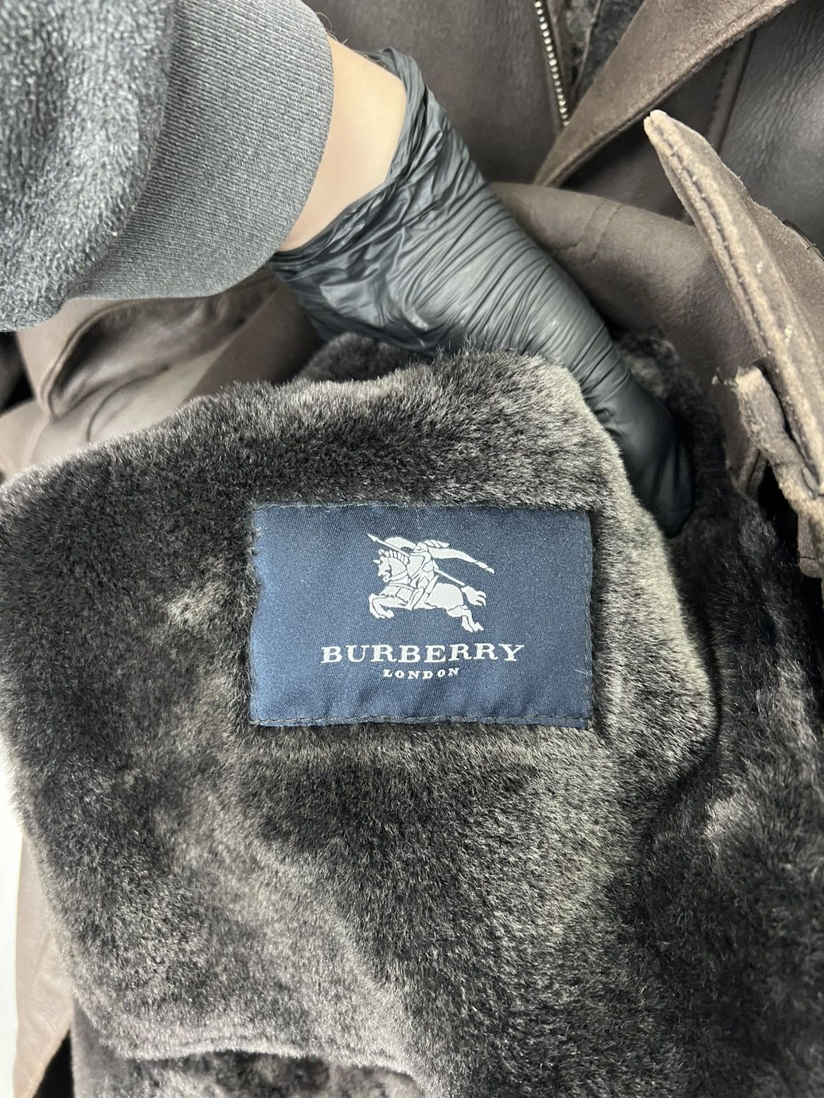 Burberry Vintage very rare Barberry Sheepskin Leather Jacket Size 50 Size US M / EU 48-50 / 2 - 7 Thumbnail