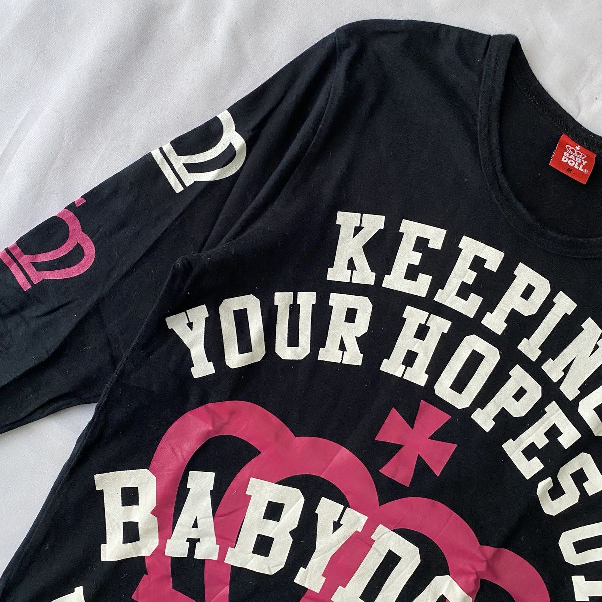 If Six Was Nine × Japanese Brand × Le Grande Bleu (L.G.B.) Japanese Street Style Y2K Baby Doll Crown Long Sleeve Tees Size M / US 6-8 / IT 42-44 - 4 Thumbnail