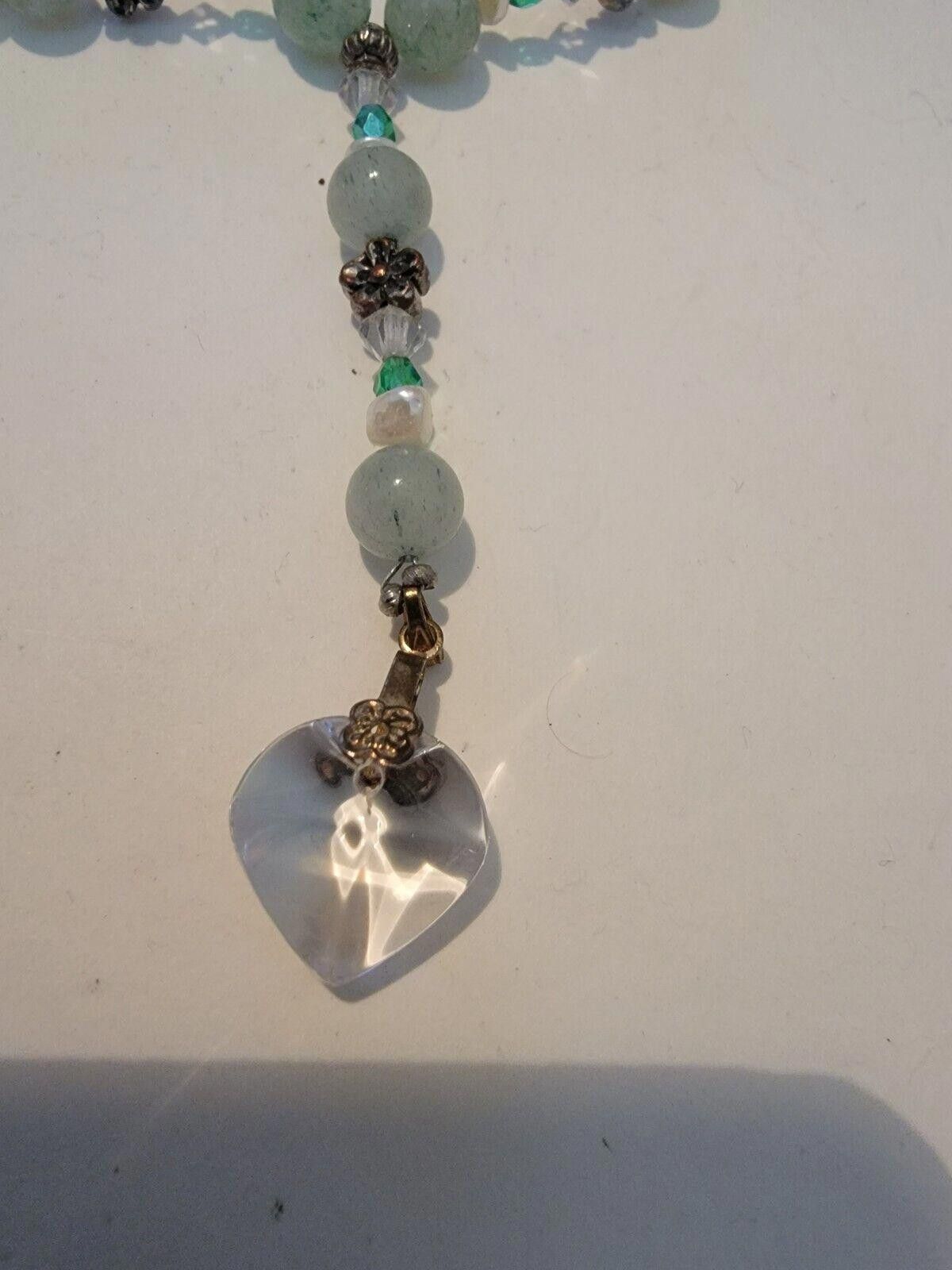 The Unbranded Brand Multi Color Beaded Bracelet Green Blue Crystal Size ONE SIZE - 2 Thumbnail