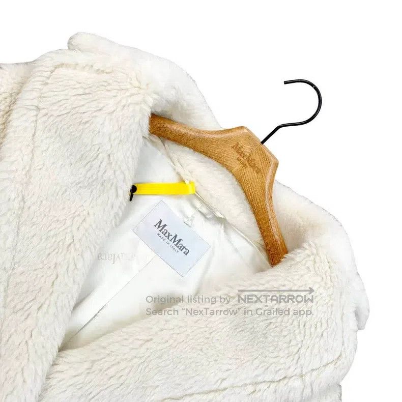 Max Mara Max Mara Alpaca fur white teddy bear coat Size S / US 4 / IT 40 - 3 Thumbnail