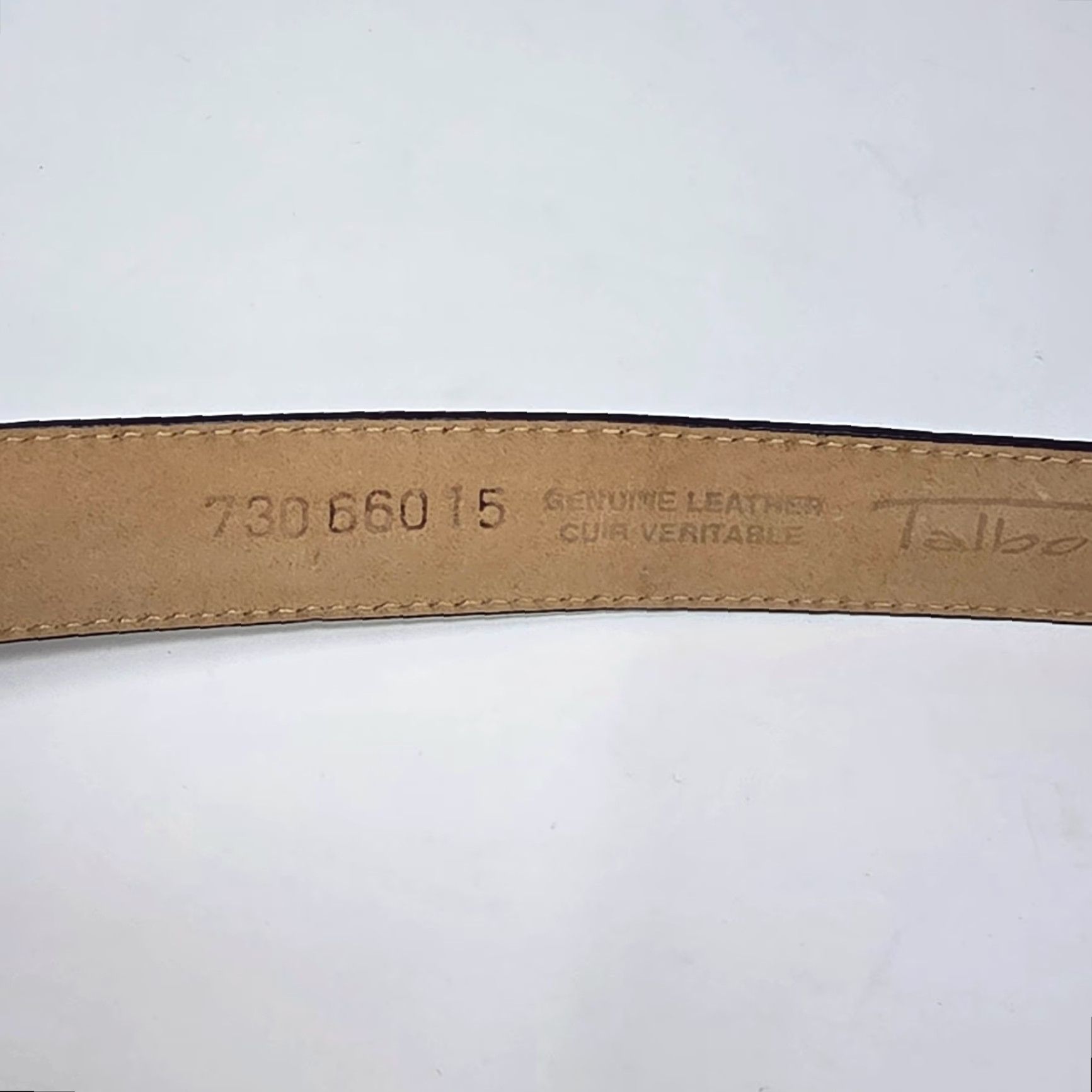 Talbots Talbots Belt Womens Medium Black Leather Swivel Joints Minimalist Classic Vintage USA Belt Size ONE SIZE - 6 Thumbnail