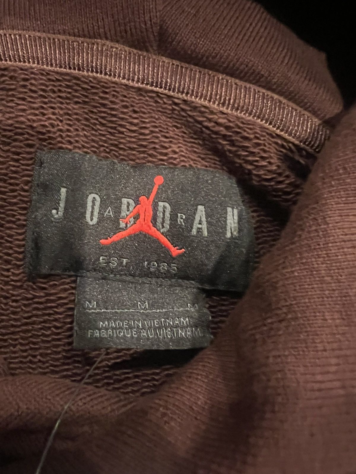 Jordan Brand SZ M Nike Air Jordan Wordmark Beijing Brown Hoodie MSRP $130 Size US M / EU 48-50 / 2 - 4 Thumbnail