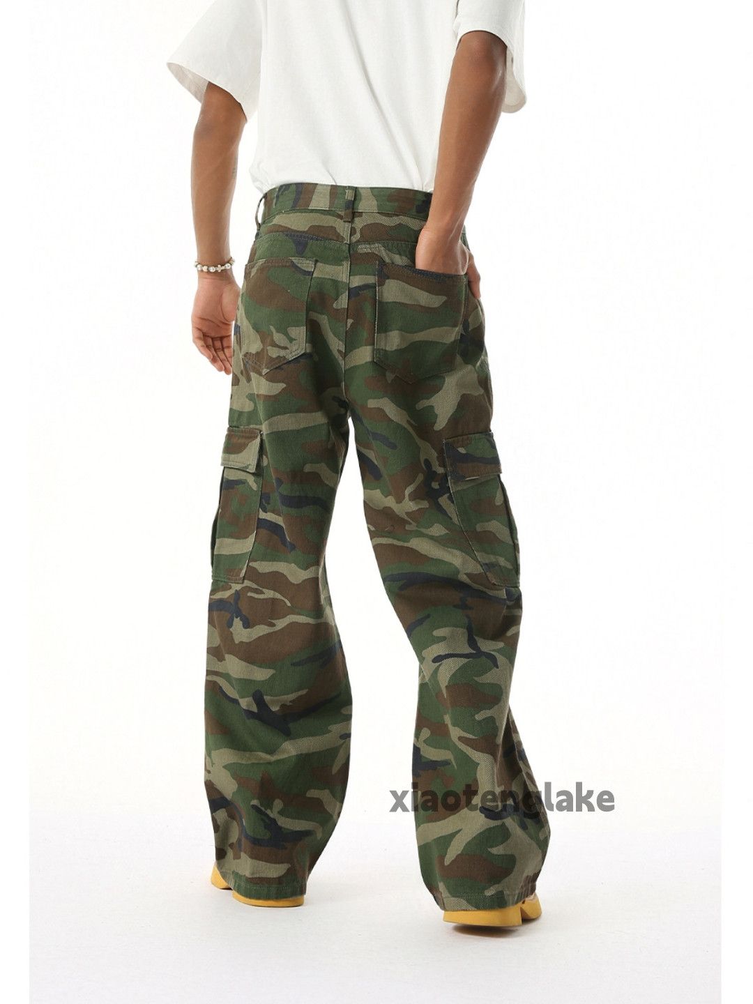Designer × Japanese Brand × Vintage Utility military loose hiphop y2k pattern cargo pants Size US 32 / EU 48 - 2 Thumbnail