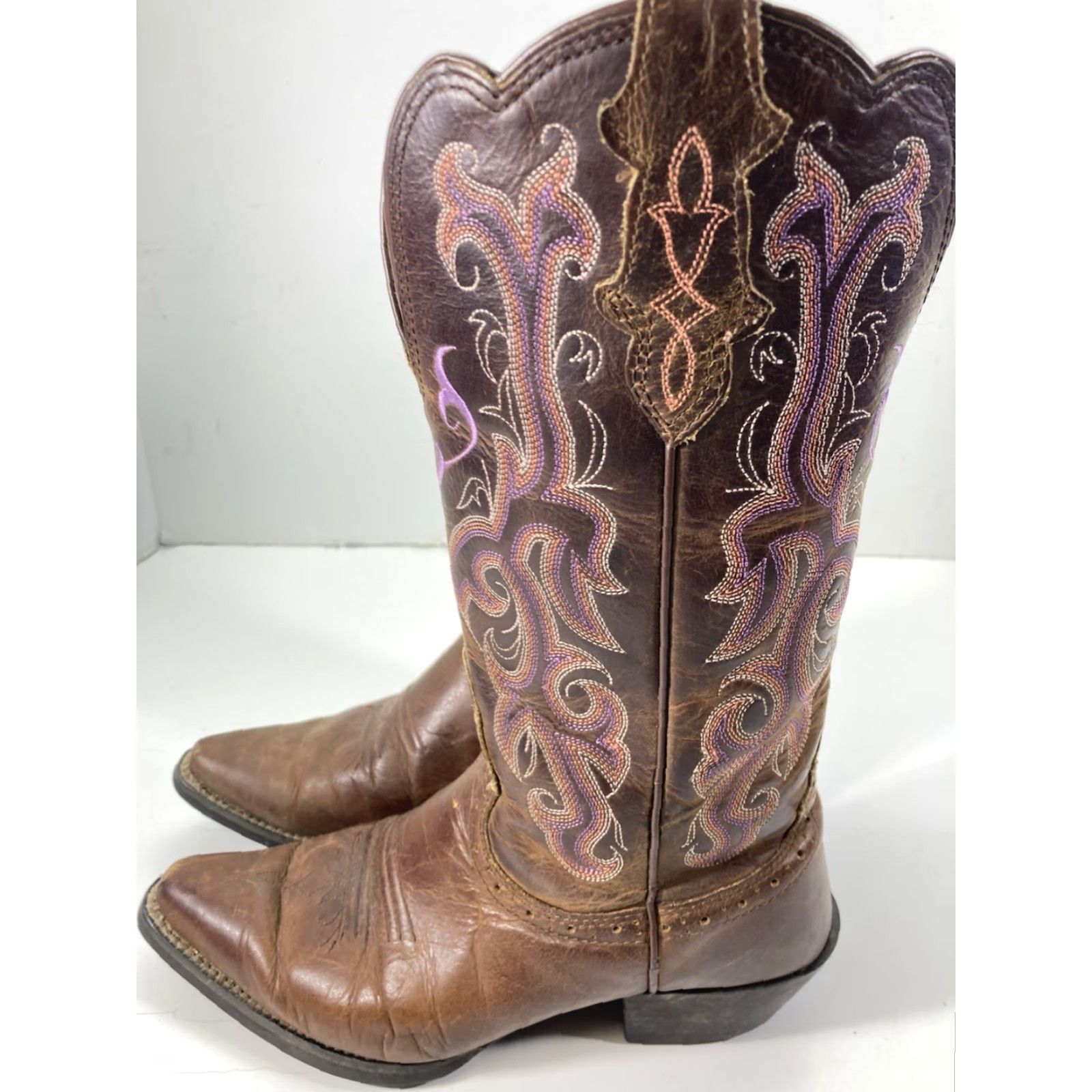 Justin Boots Justin Boots Women Brown Leather Embroidered Western Rodeo 6 B User: Justin Boots Women Brown Leather Embroidered Western Rodeo 6 B Size US 6 / IT 36 - 5 Thumbnail