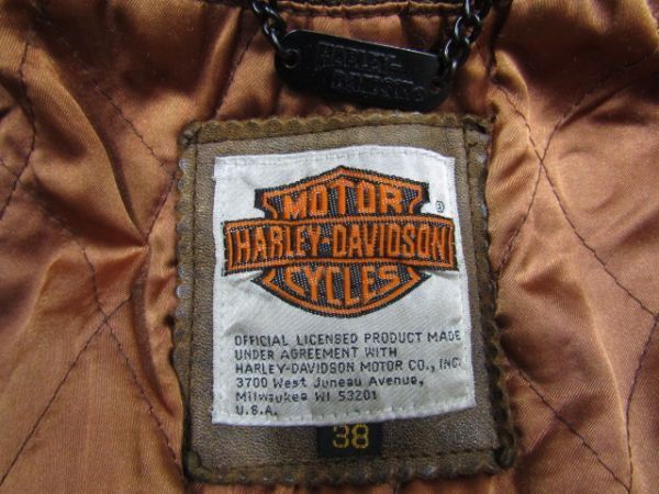 Harley Davidson Harley Davidson Cowhide Leather Single Rider Jacket patina Size US M / EU 48-50 / 2 - 5 Thumbnail