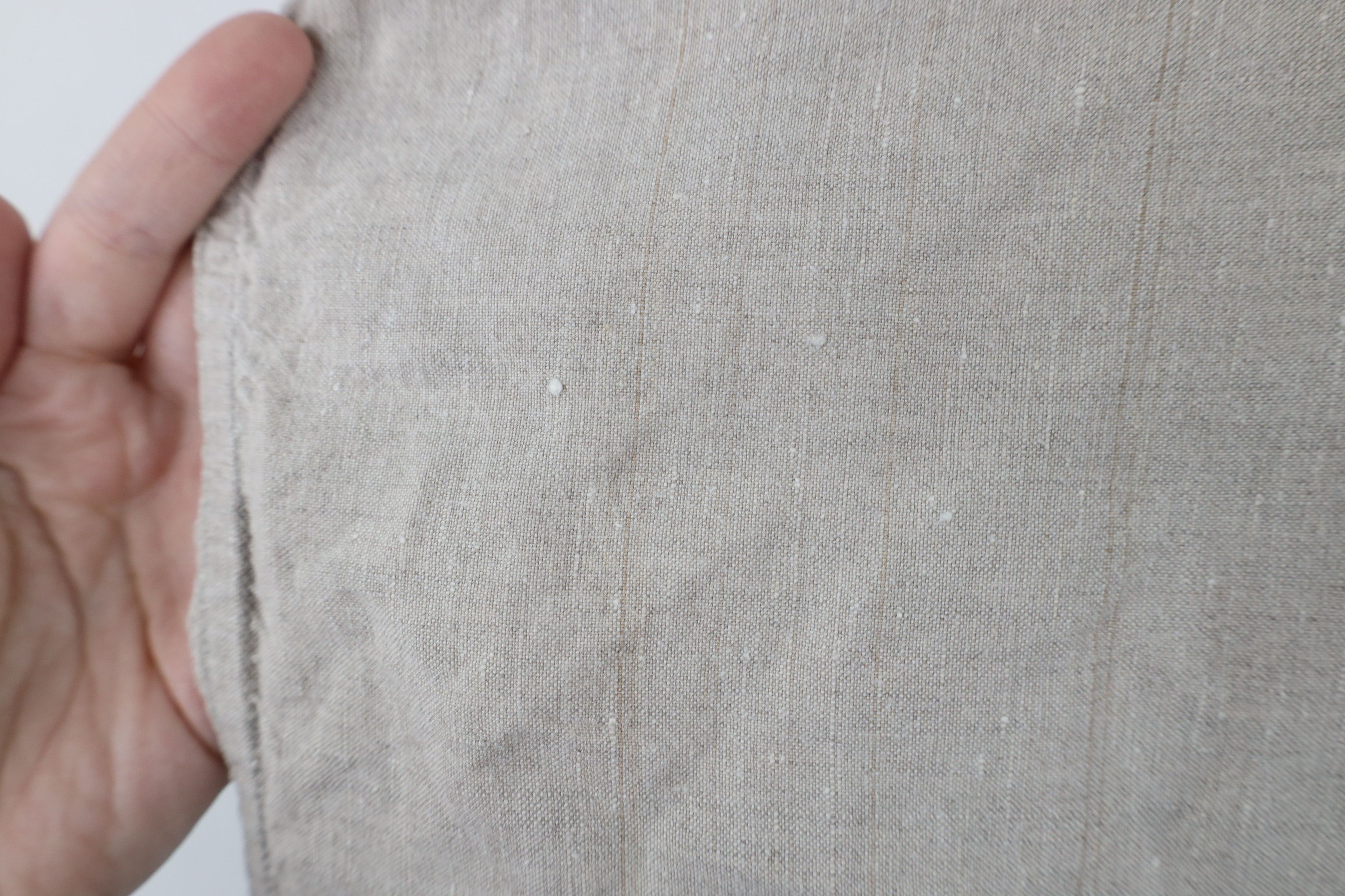 Vintage Vintage 90s Streetwear Fit Linen Collared Button Shirt Beige Size US XL / EU 56 / 4 - 6 Thumbnail