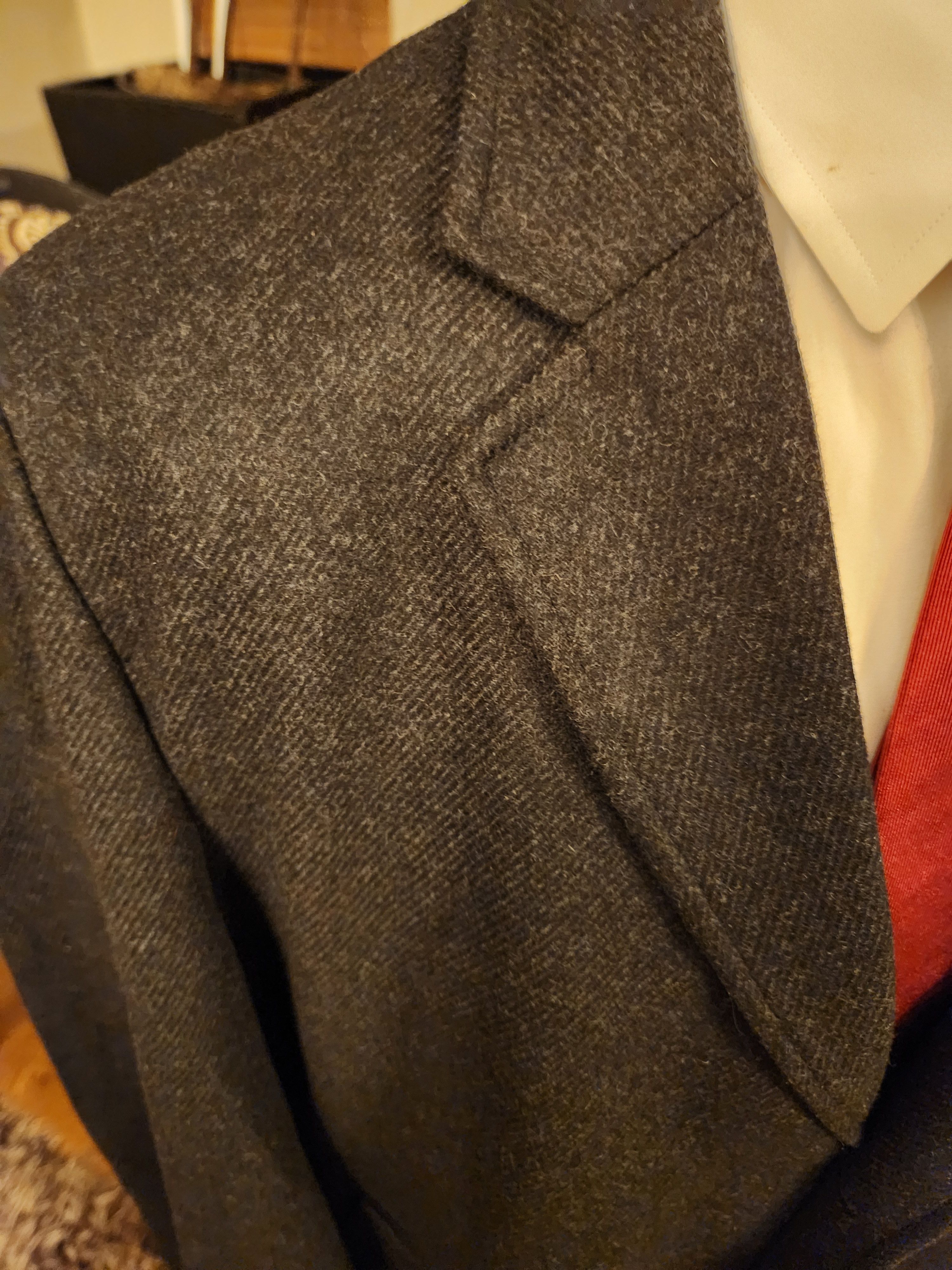 Cremieux NWOT Men's Wool Blend Dark Gray Overcoat Size US XXL / EU 58 / 5 - 3 Thumbnail