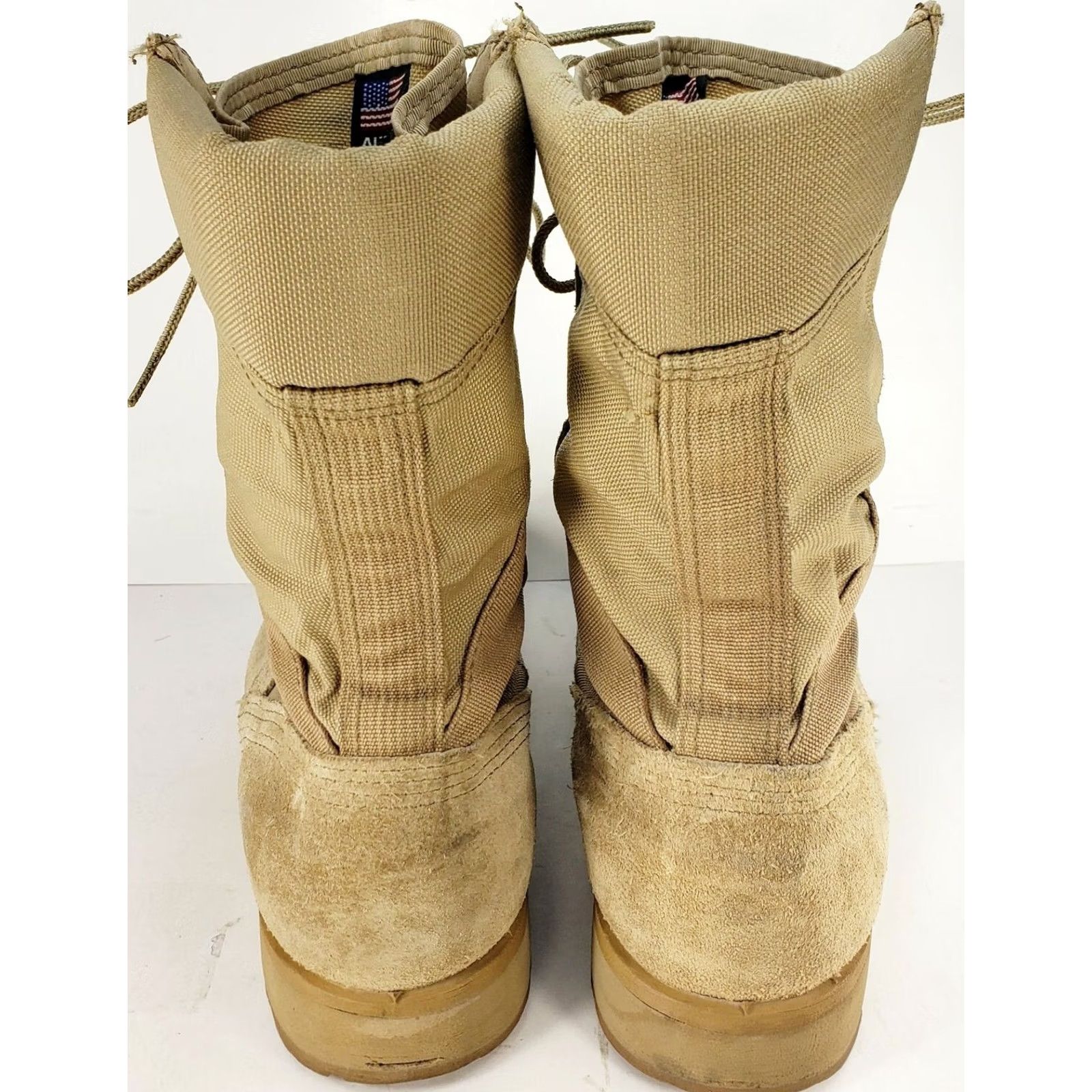Vintage ALTAMA 5800 PJ 10-03 Military Desert Beige Tan Men Combat Boots Size 6W Tan Boots Mens Shoes W Leather Outsole Suede Nylon Upper Size US 6 / EU 39 - 6 Thumbnail