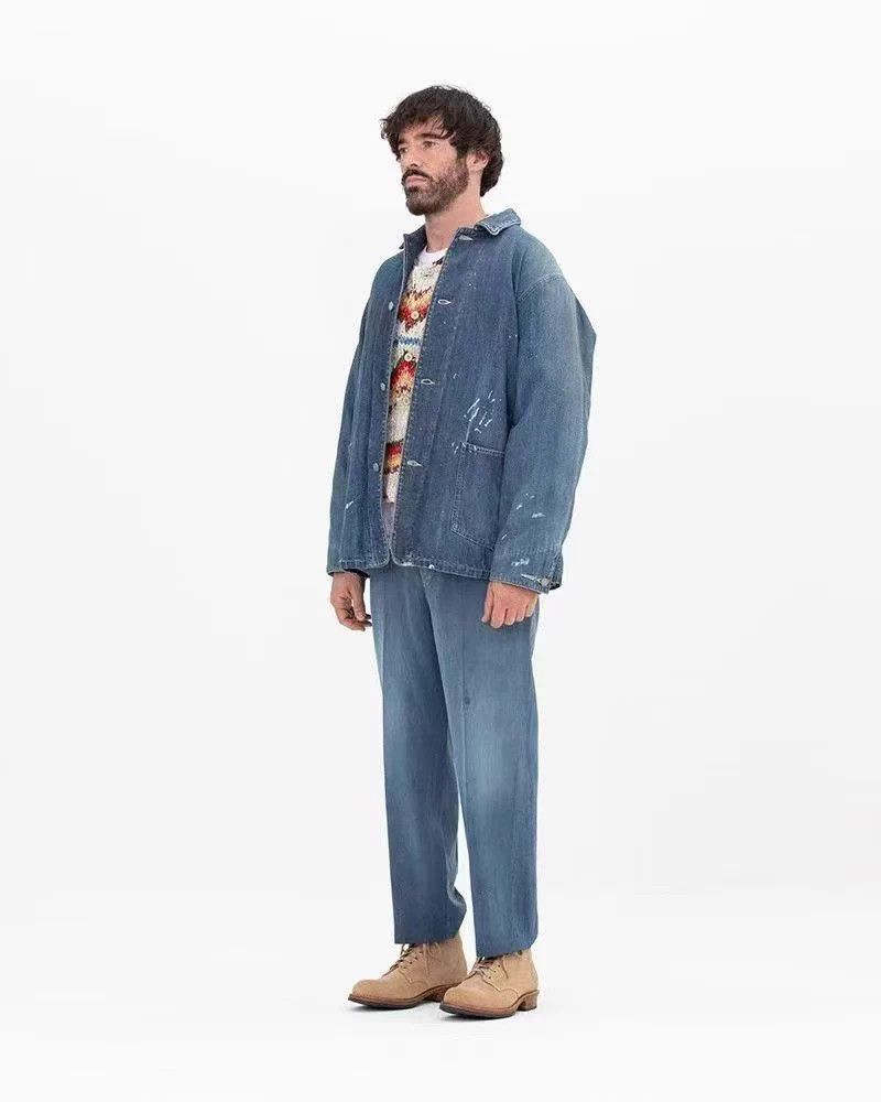 Visvim VISVIM SS DMGD Down Denim Jacket LT.INDIGO 1 NWT Size US S / EU 44-46 / 1 - 6 Thumbnail