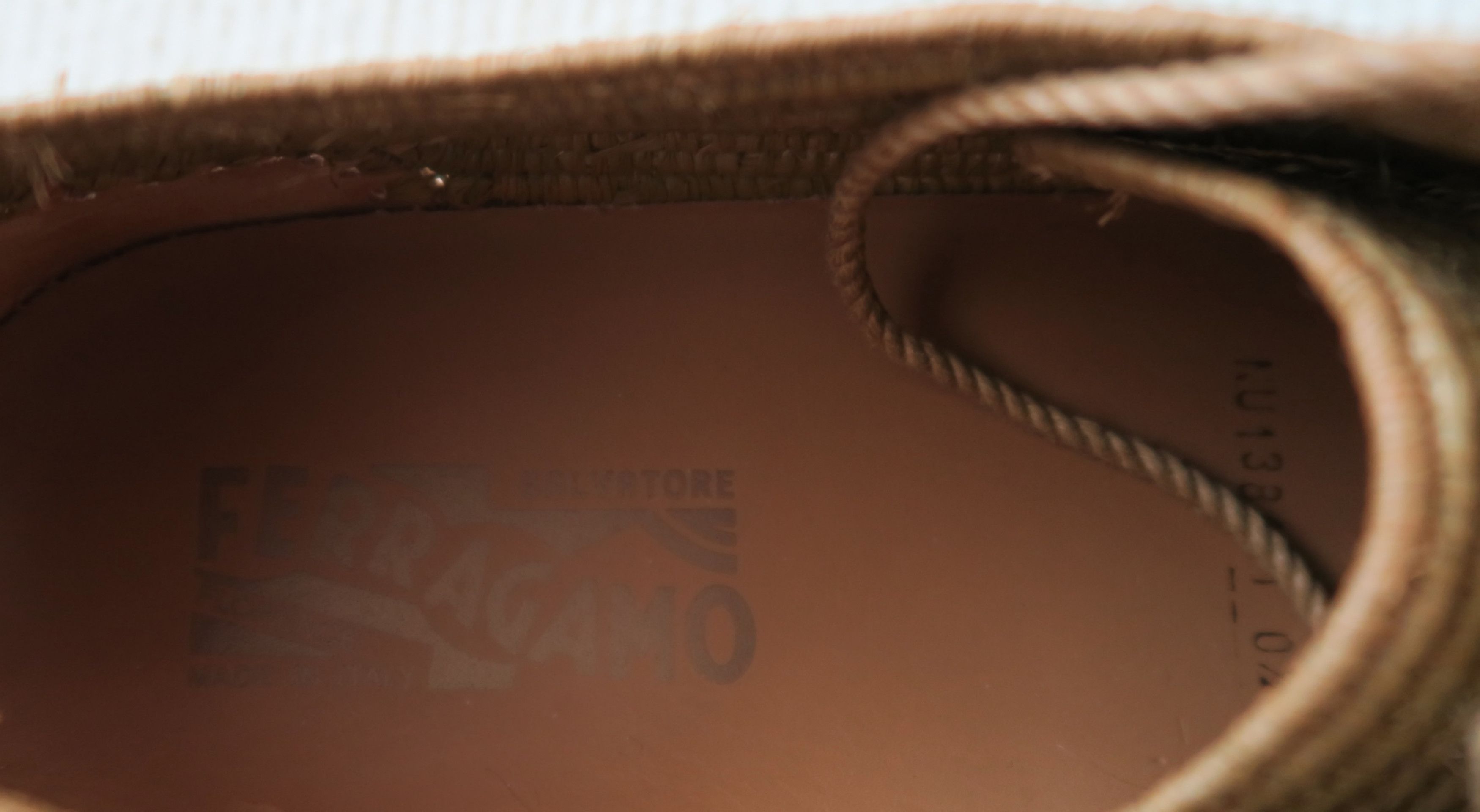 Salvatore Ferragamo Salvatore Ferragamo Straw & Suede Sneakers Size US 11.5 / EU 44-45 - 14 Thumbnail