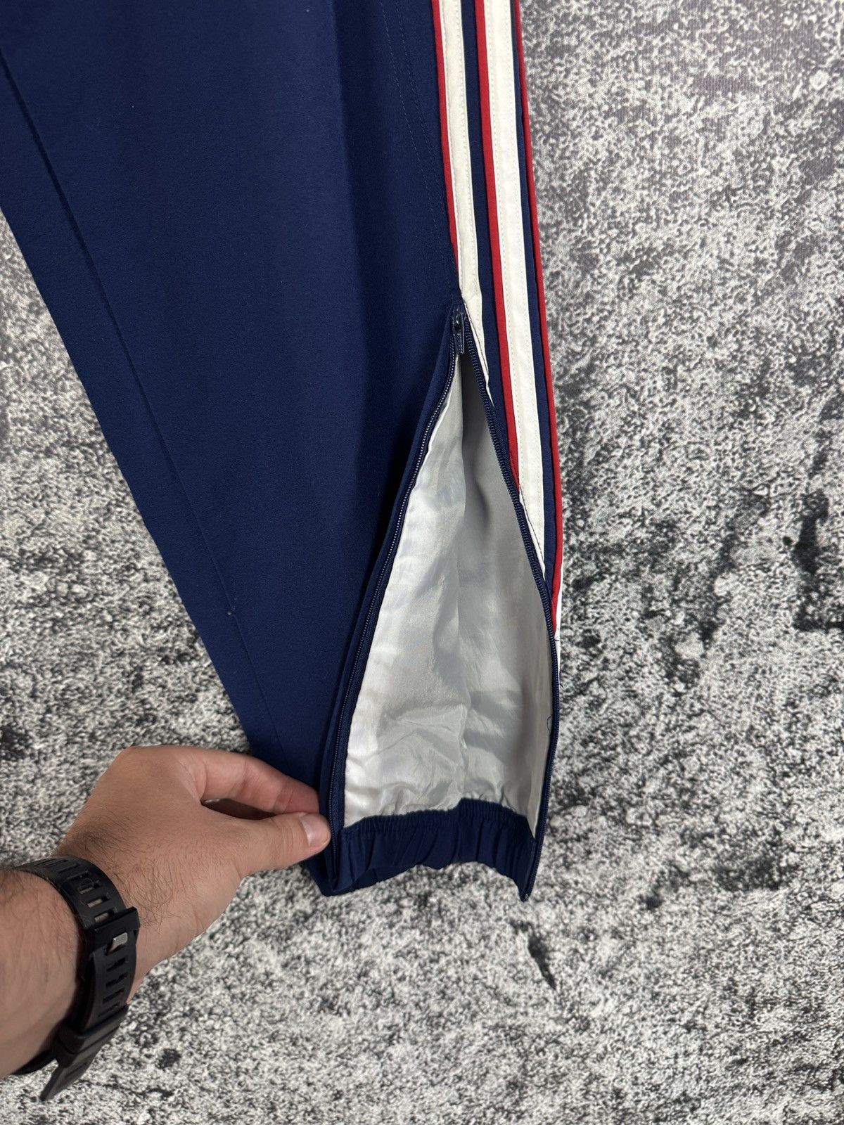 Adidas Adidas Track Pants Vintage 90s Style Zip Cuffs 3-Stripes S-M Size US 30 / EU 46 - 7 Thumbnail