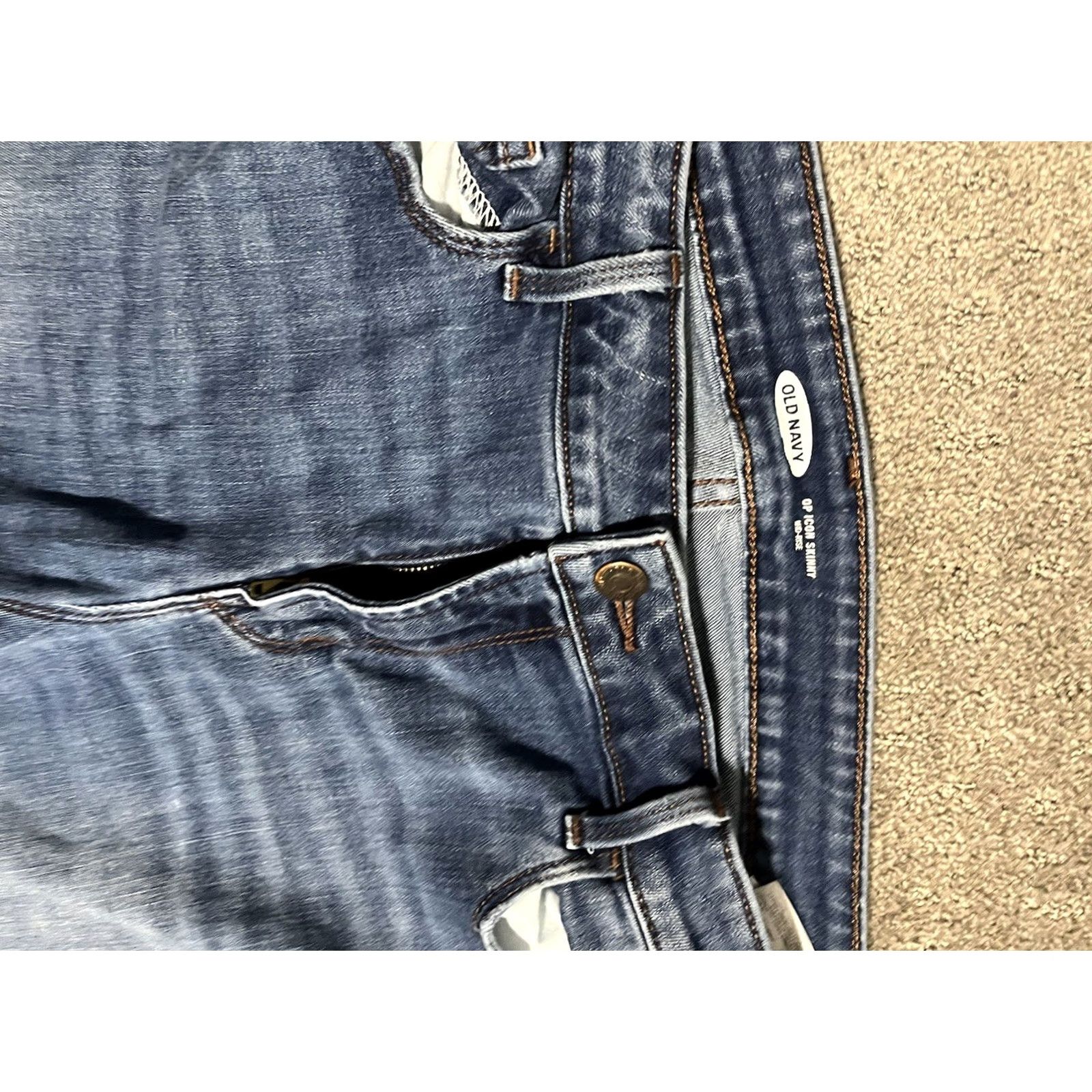 Old Navy Old Navy Jeans Skinny Dark Wash 14 Women Streetwear OP Icon Mid Rise Slim Ankle Pockets Stretch Button Zipper Size 36" / US 14 / IT 50 - 5 Thumbnail
