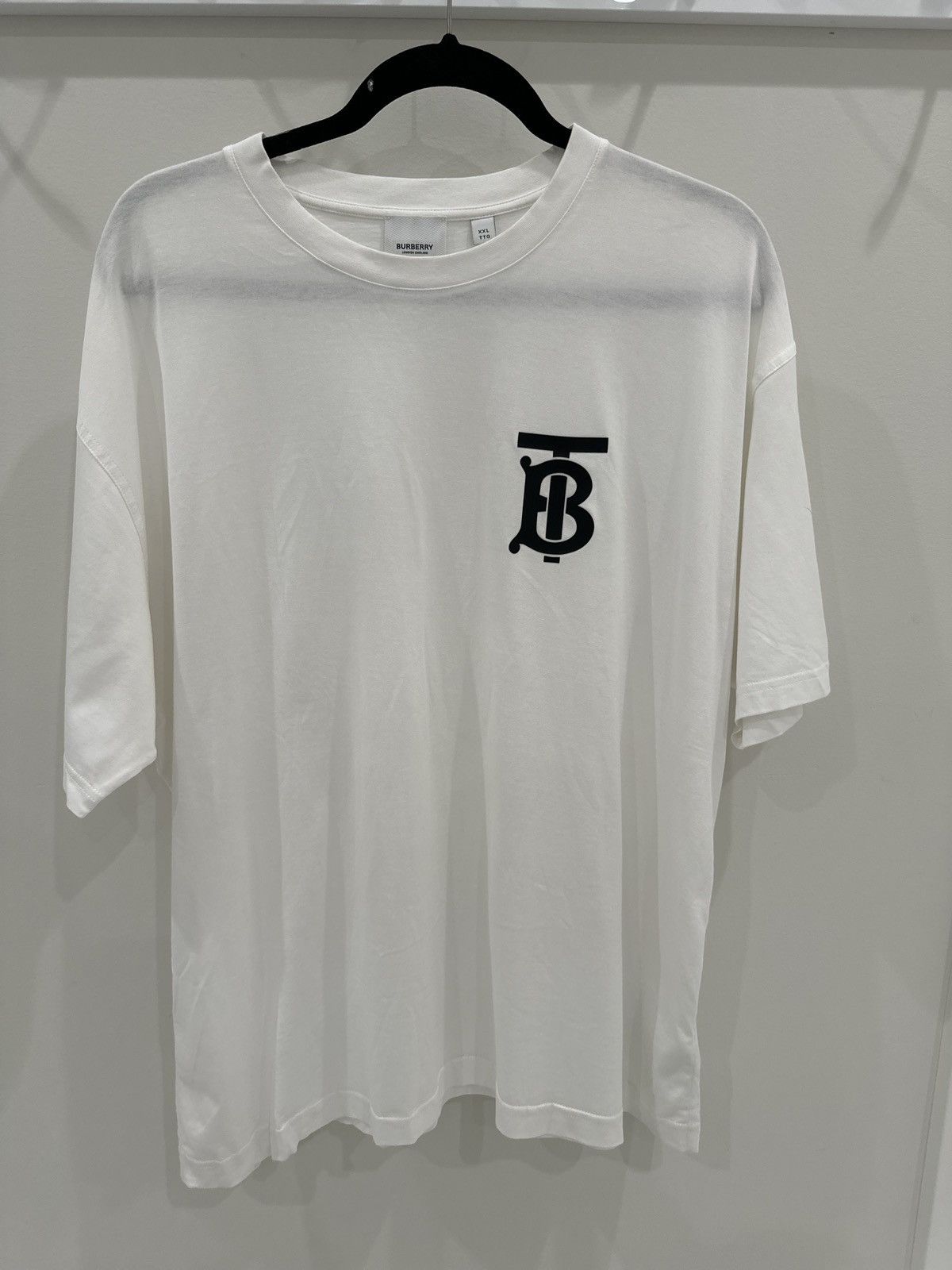 Burberry White Monogram Emerson T-Shirt Size US XXL / EU 58 / 5 - 2 Thumbnail