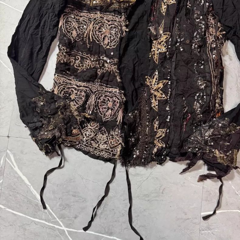 Comme des Garcons Comme Des Garcons Embroidered decorative cardigan Size S / US 4 / IT 40 - 3 Thumbnail