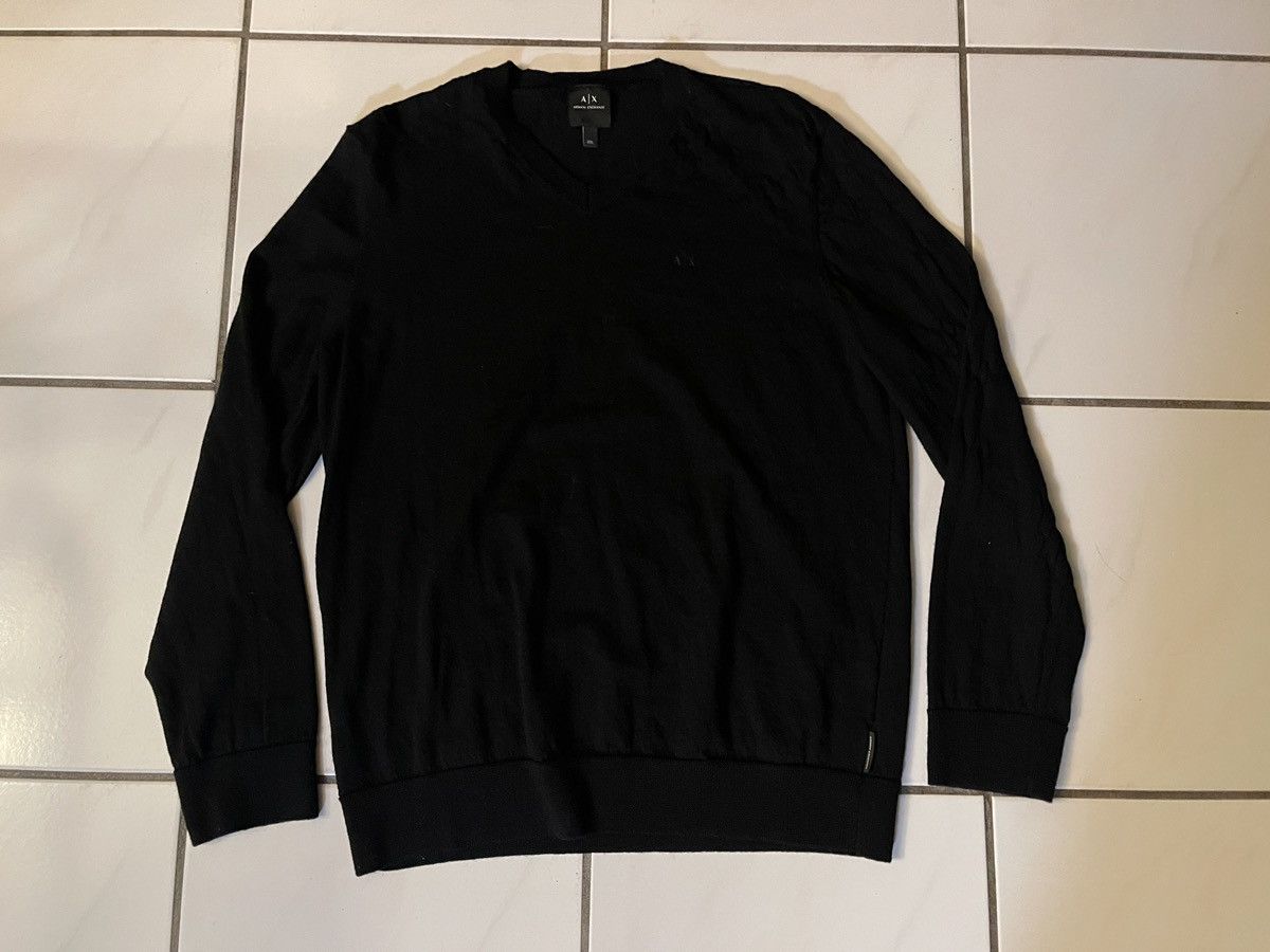 Armani Exchange A/X Armani Exchange Black Sweater Size XL Size US XL / EU 56 / 4 - 1 Thumbnail