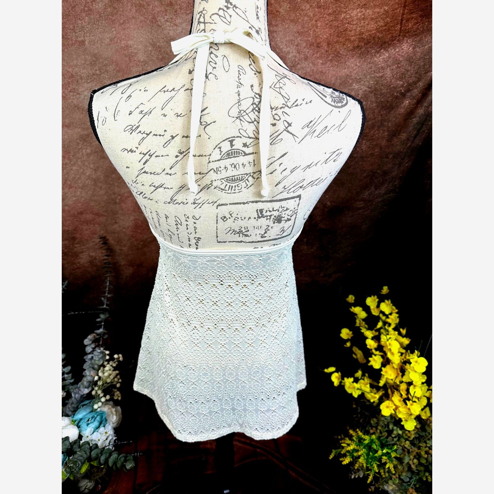 Other Arena Mesh Halter Neck Coverup - Cream - size M Size M / US 6-8 / IT 42-44 - 10 Thumbnail