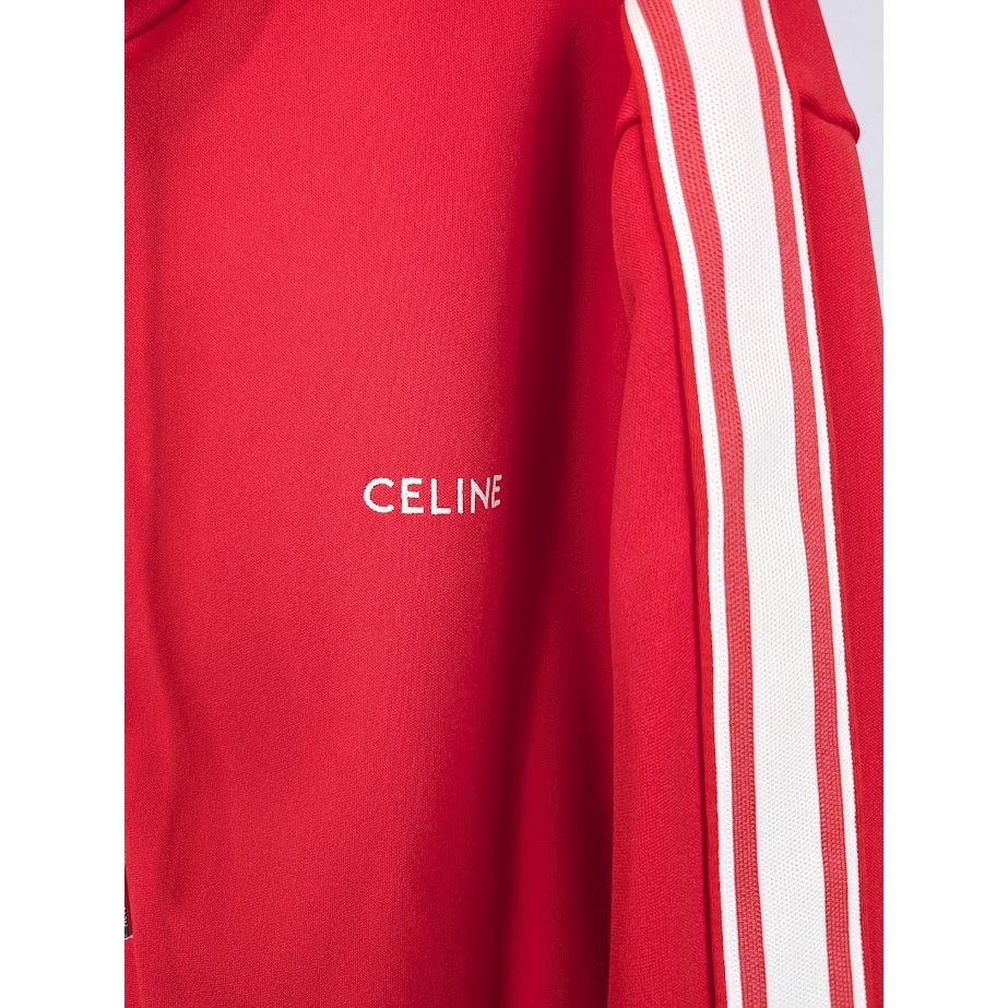 Celine o1rshd1 Zip Hoodie in Red Size US M / EU 48-50 / 2 - 4 Thumbnail
