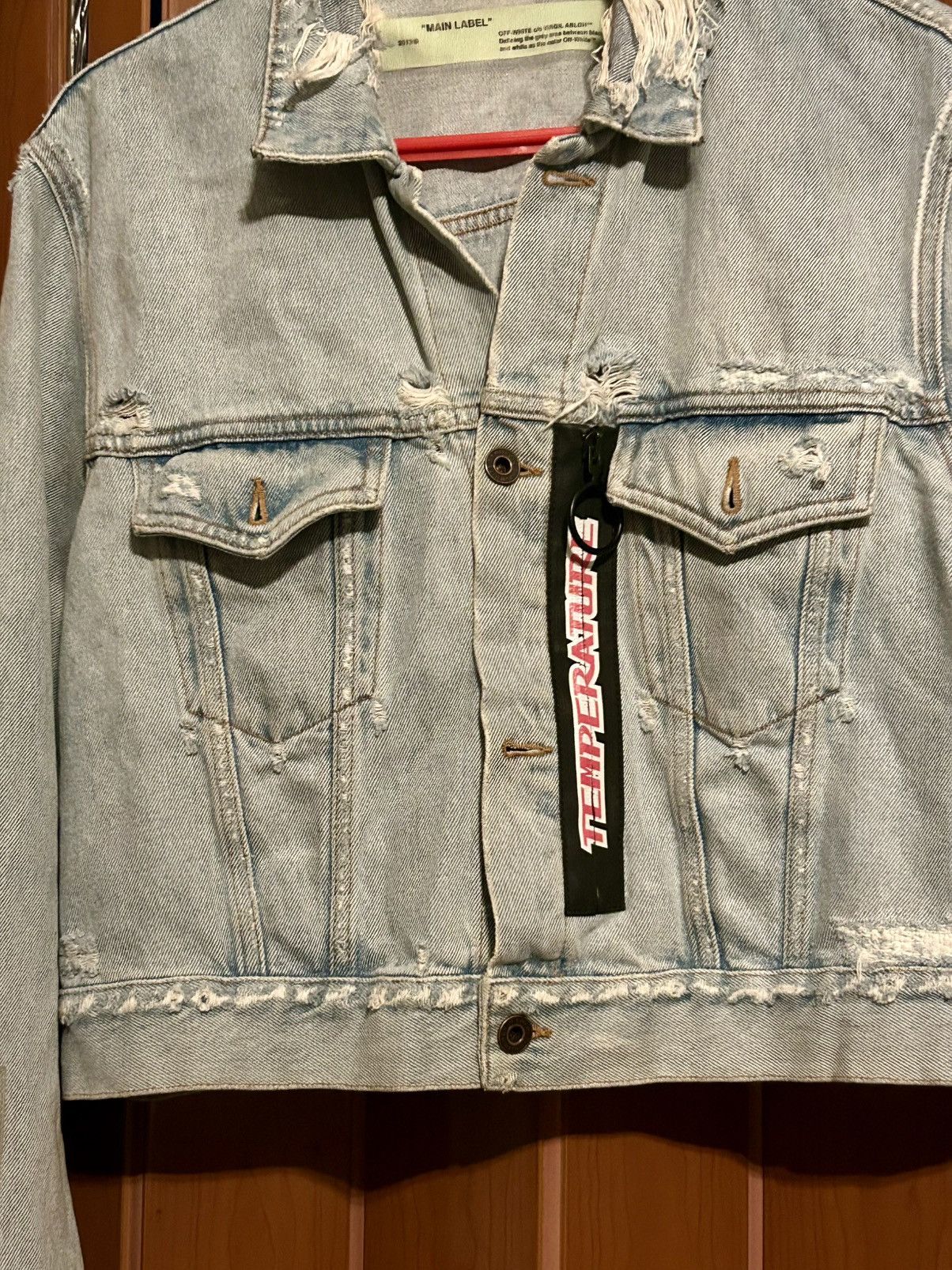 Off-White Off White Denim Distressed Light jean jacket Size S / US 4 / IT 40 - 2 Thumbnail