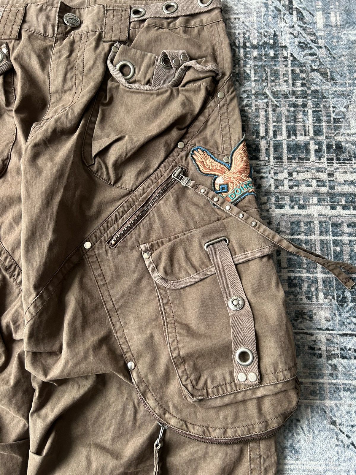 If Six Was Nine Bondage Multipocket Cargo Pants Size US 35 - 6 Thumbnail