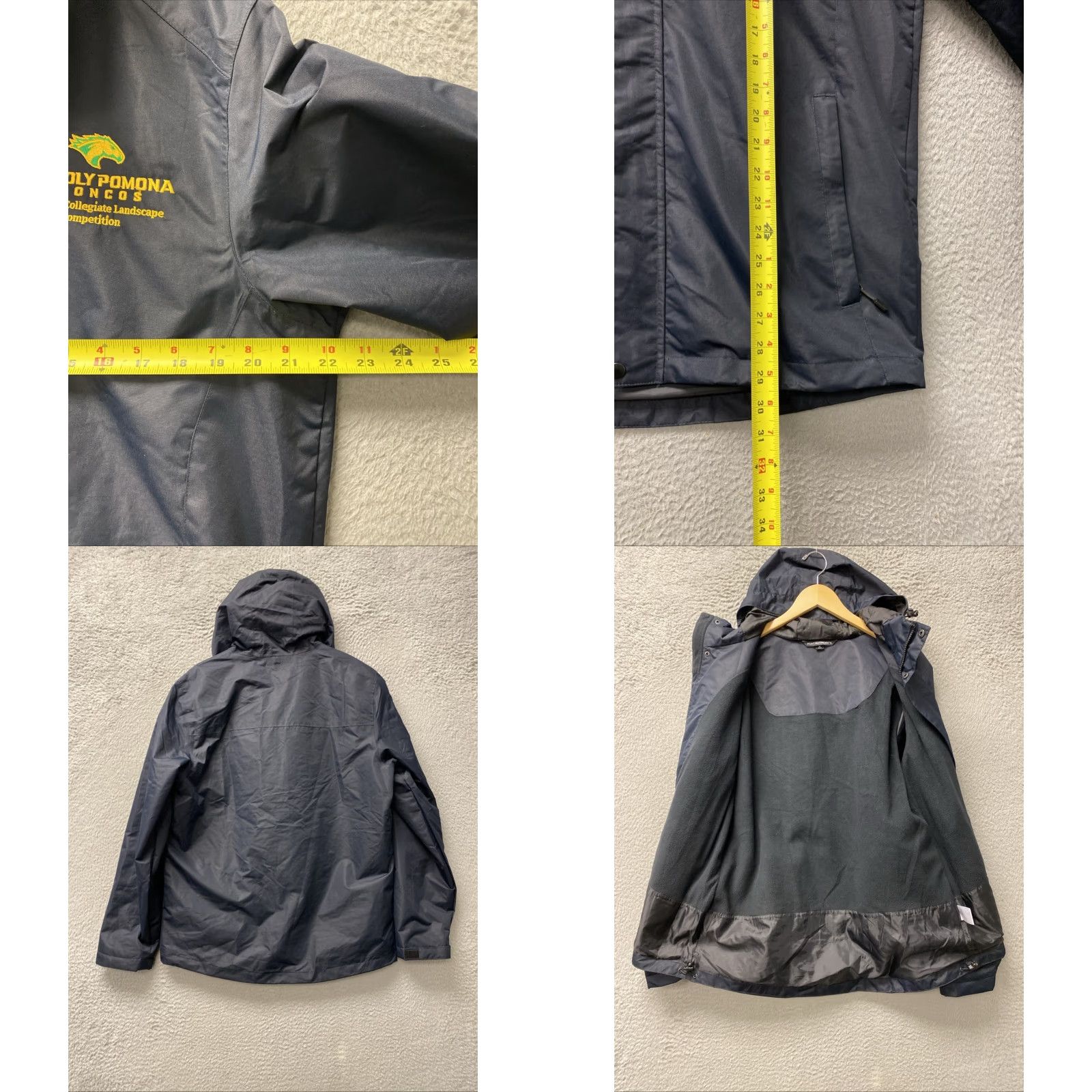 Port Authority Port Authority Jacket Men’s M Black Cal Poly Pomona Hooded Insulated Warm /0167 Size US M / EU 48-50 / 2 - 8 Thumbnail
