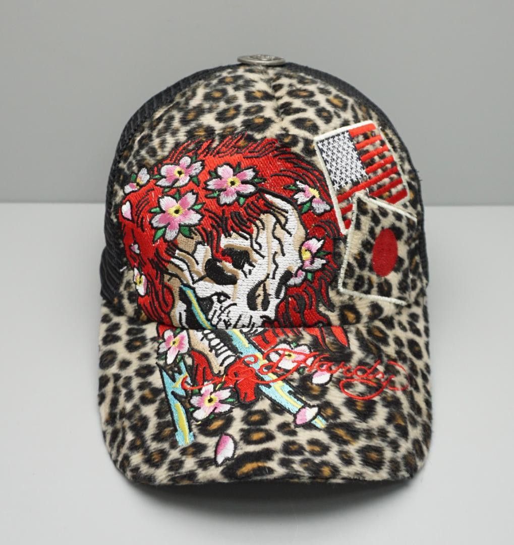 Anime 00's Christian Audigier キャップ Ed Hardy 白 Size US XXS / EU 40 - 3 Thumbnail