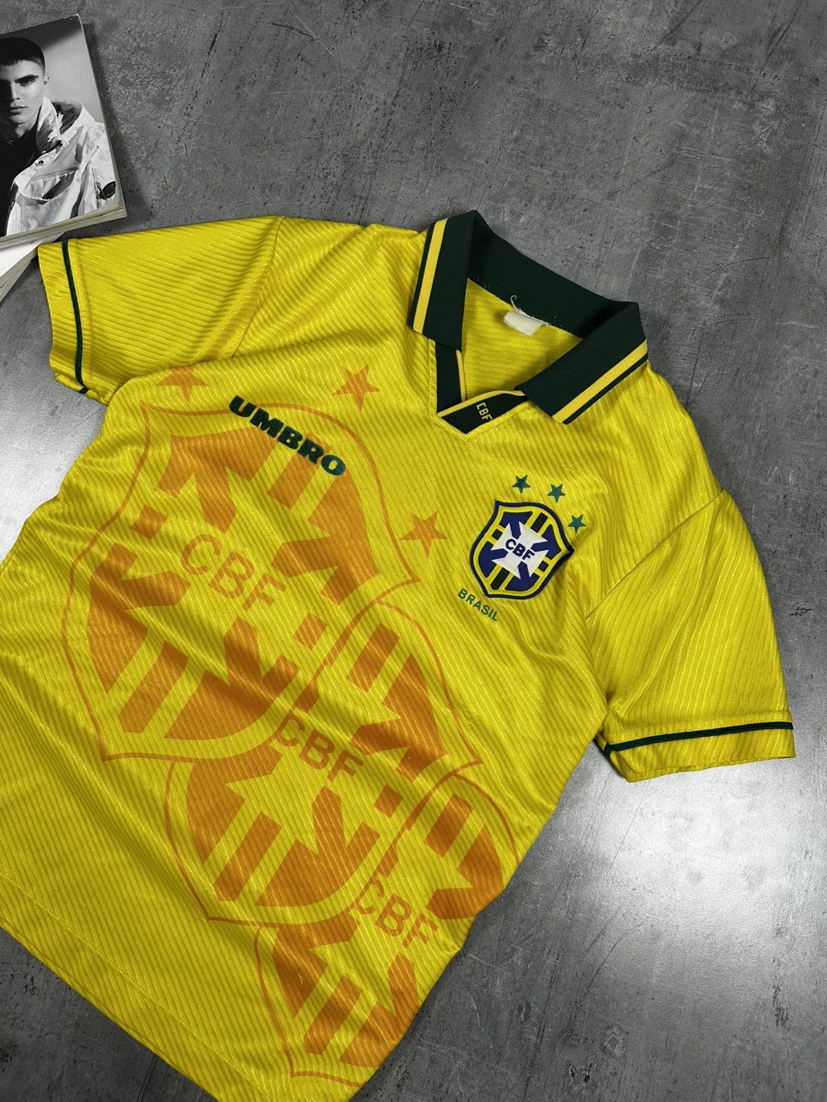 Umbro Vintage soccer jersey Brazil ROMARIO 11 Umbro Size US S / EU 44-46 / 1 - 2 Thumbnail