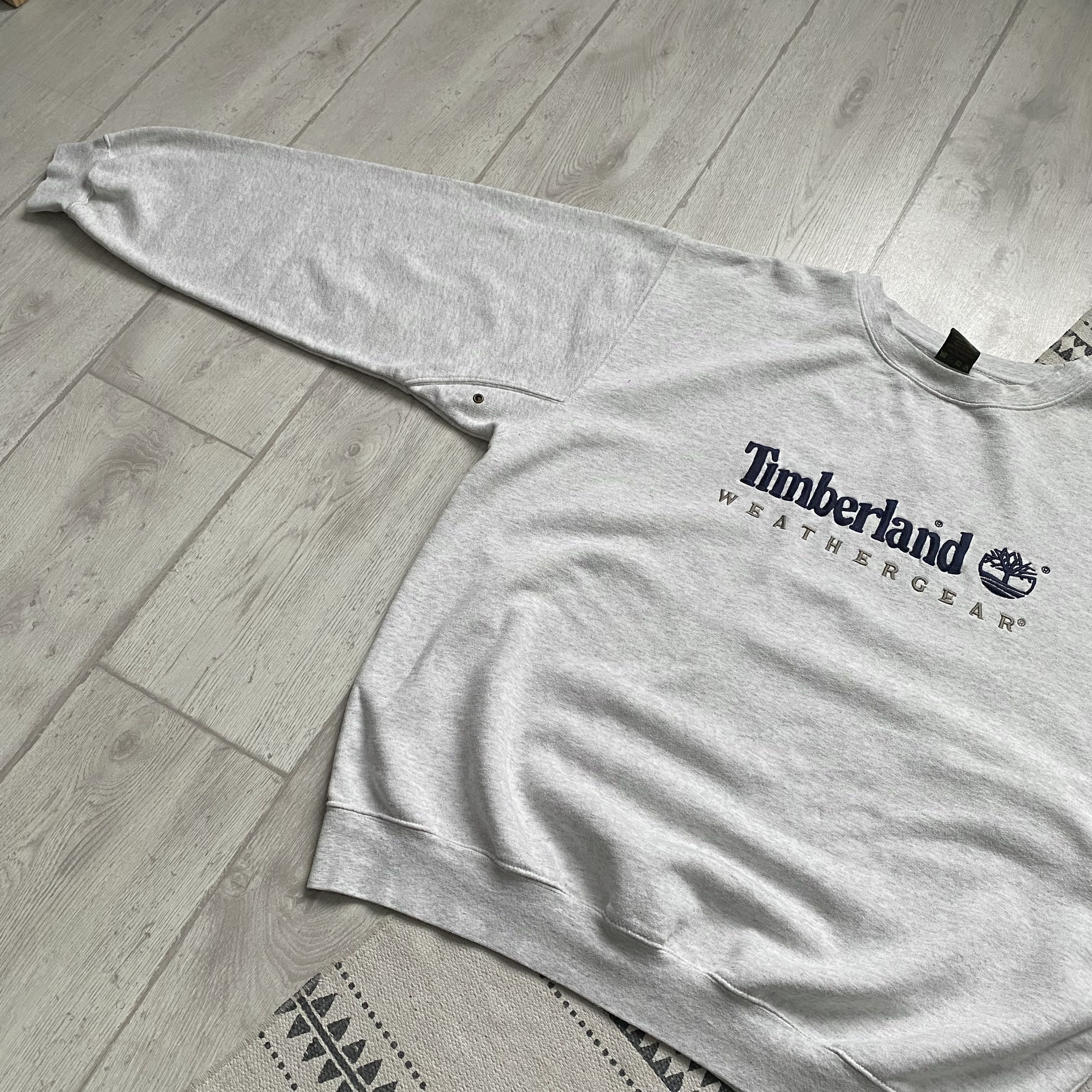 Timberland 🌳 Vintage 90s Timberland boxy sweatshirt center logo Y2K Size US XL / EU 56 / 4 - 8 Thumbnail