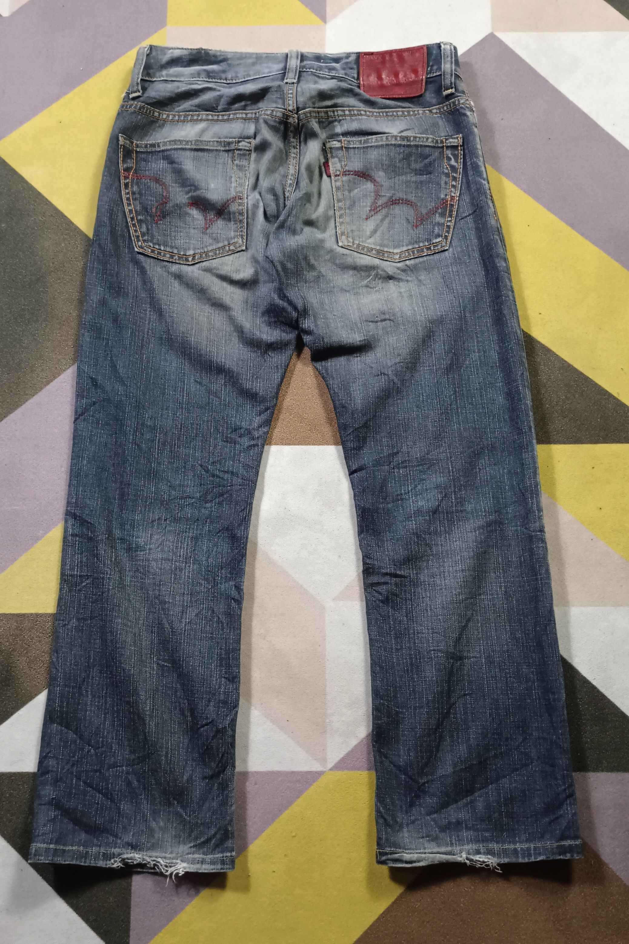 Edwin Vintage Edwin Blue Trip Edgeline 503 Distressed Denim Size US 32 / EU 48 - 2 Thumbnail