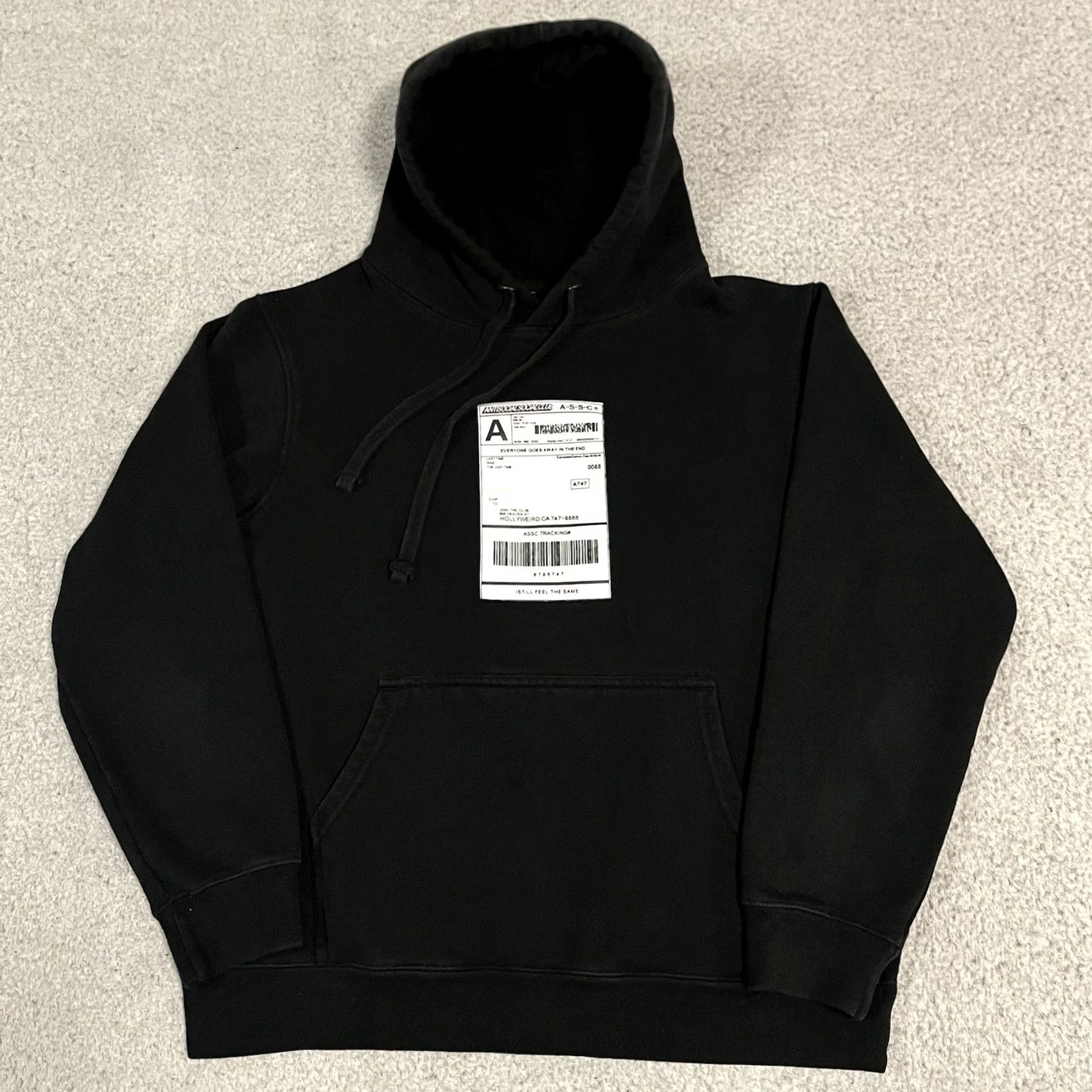 Anti Social Social Club Anti Social Social Club Hoodie Men M Black Graphic Print Logo Hooded Pullover Sweatshirt ASSC Logo Size US M / EU 48-50 / 2 - 7 Thumbnail