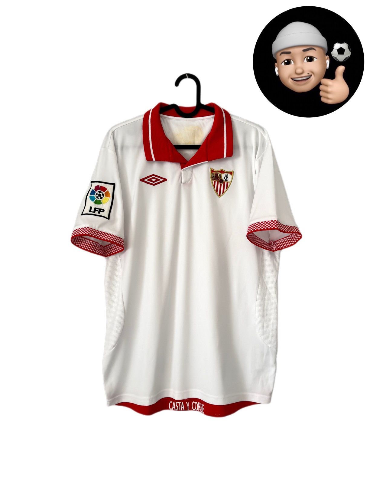 Umbro × Vintage 2012 2013 Sevilla Spain Umbro Home Kit Soccer Jersey Shirt Size US M / EU 48-50 / 2 - 1 Thumbnail